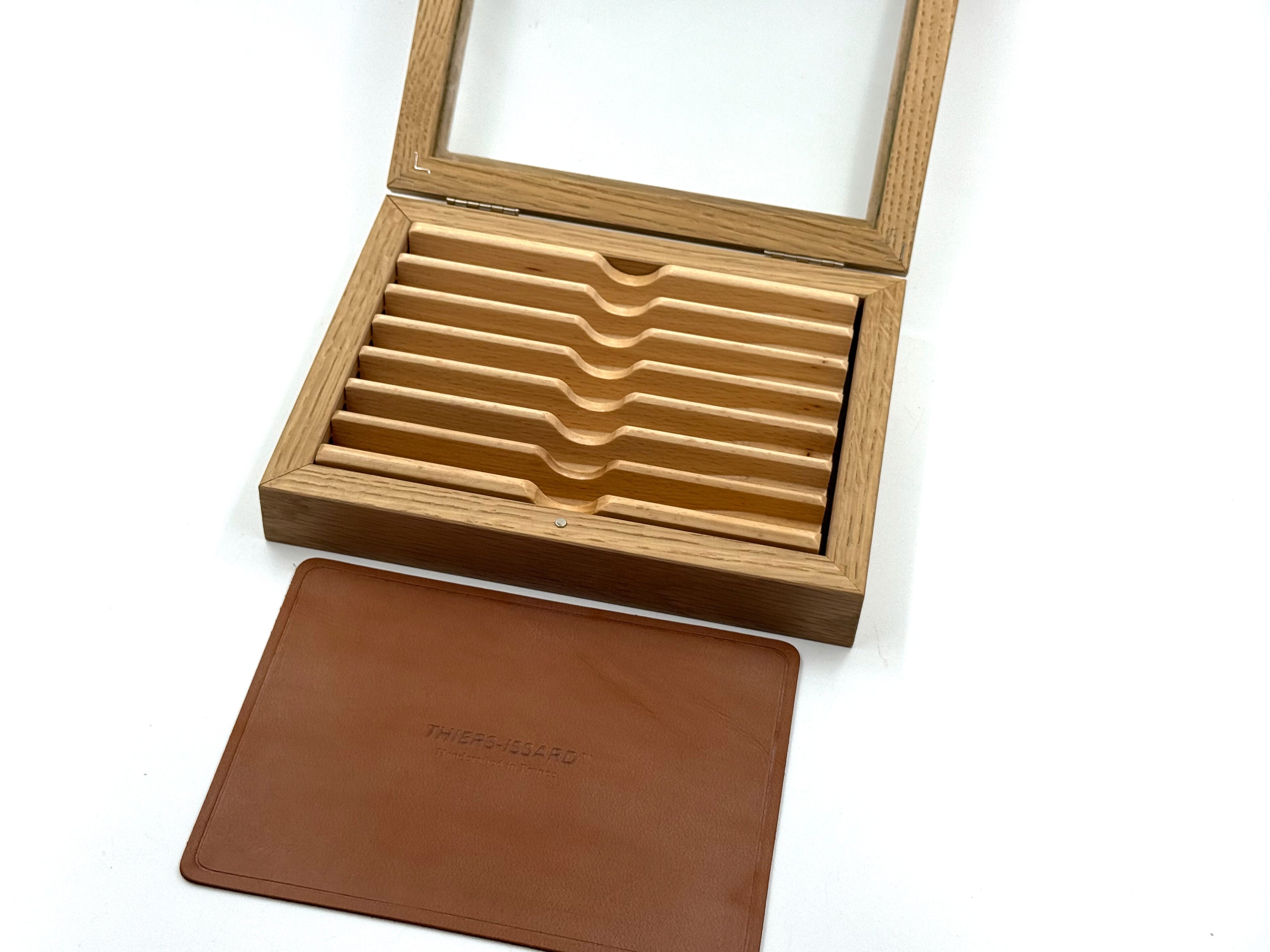 Thiers Issard Wooden Presentation / Storage Case for 7 Straight Razors