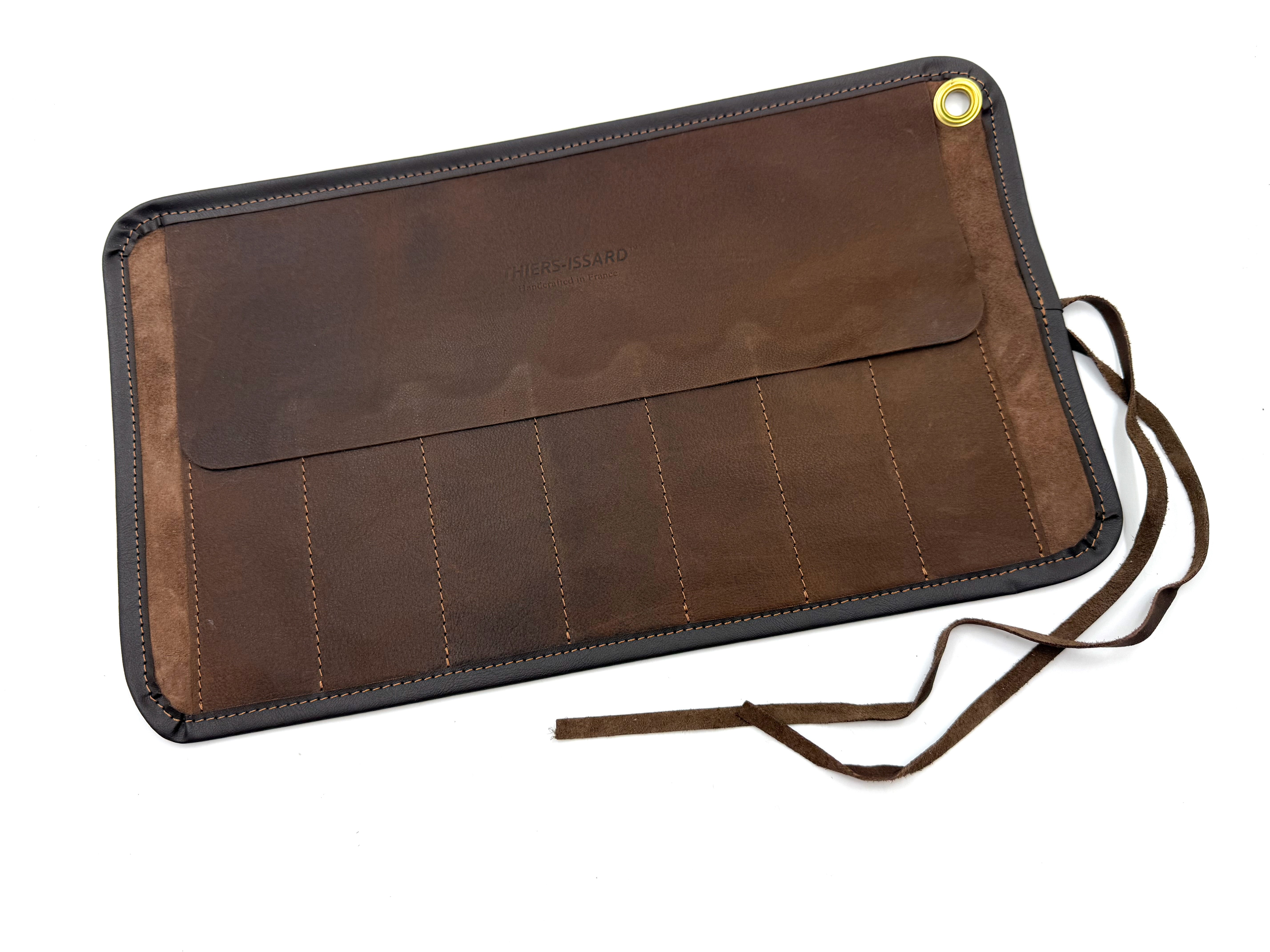 Thiers Issard Luxury Leather 7 Straight Razor Storage Roll