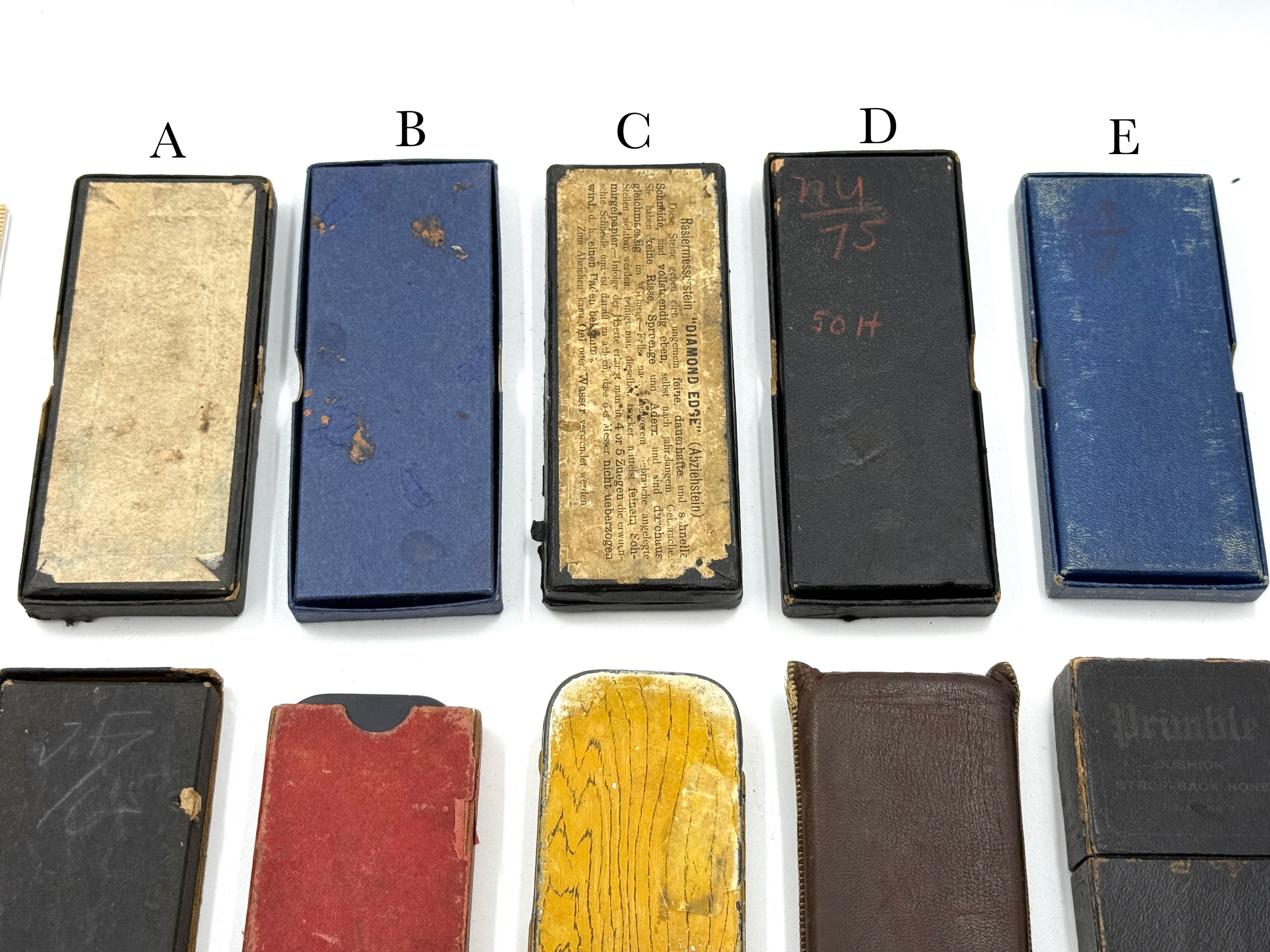 Various Manufacturers Vintage Boxed Barber Hones in Excellent Condition - Choose Your Hone