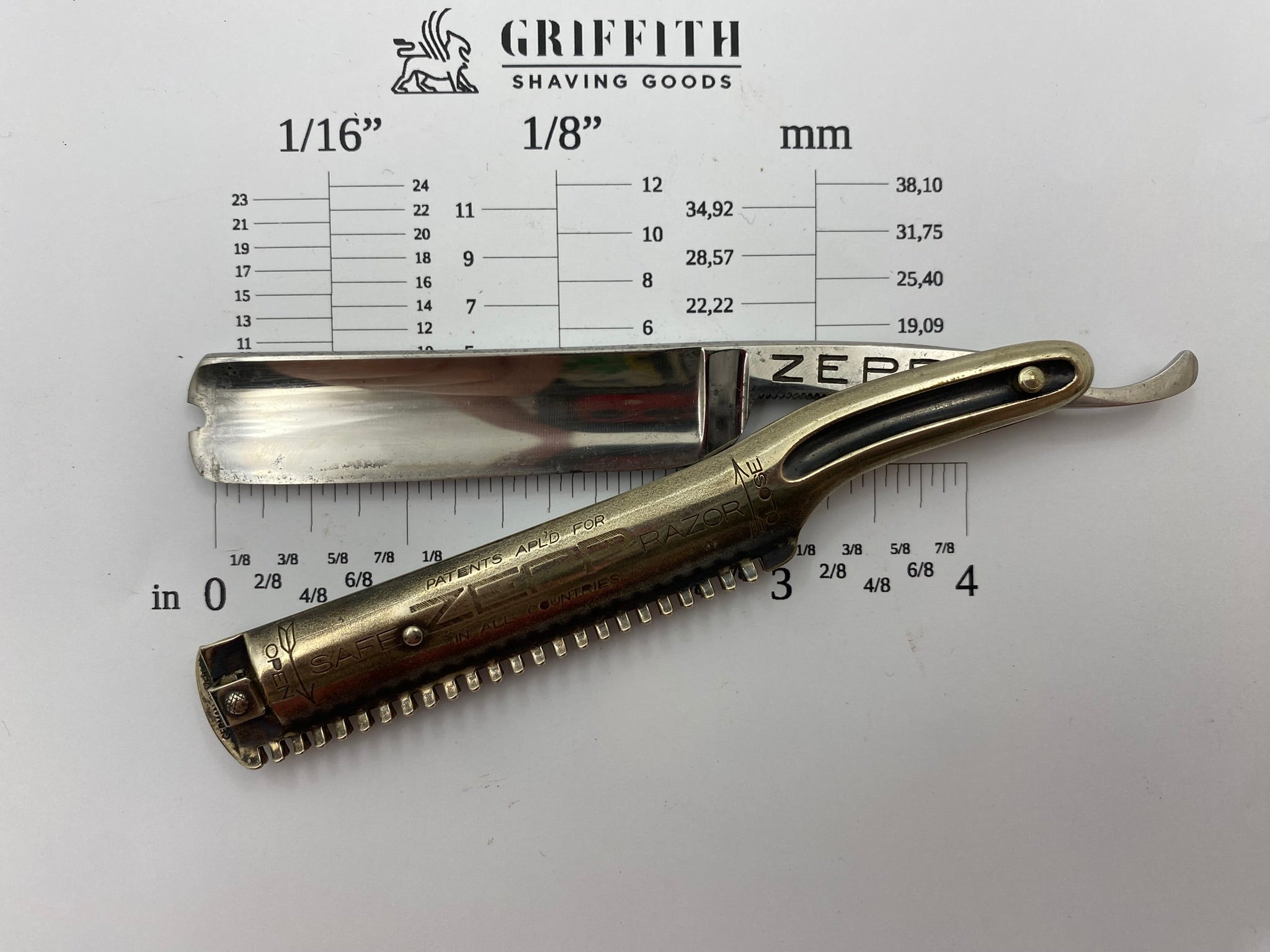 Vintage Zepp Patented Safe Razor for Restoration