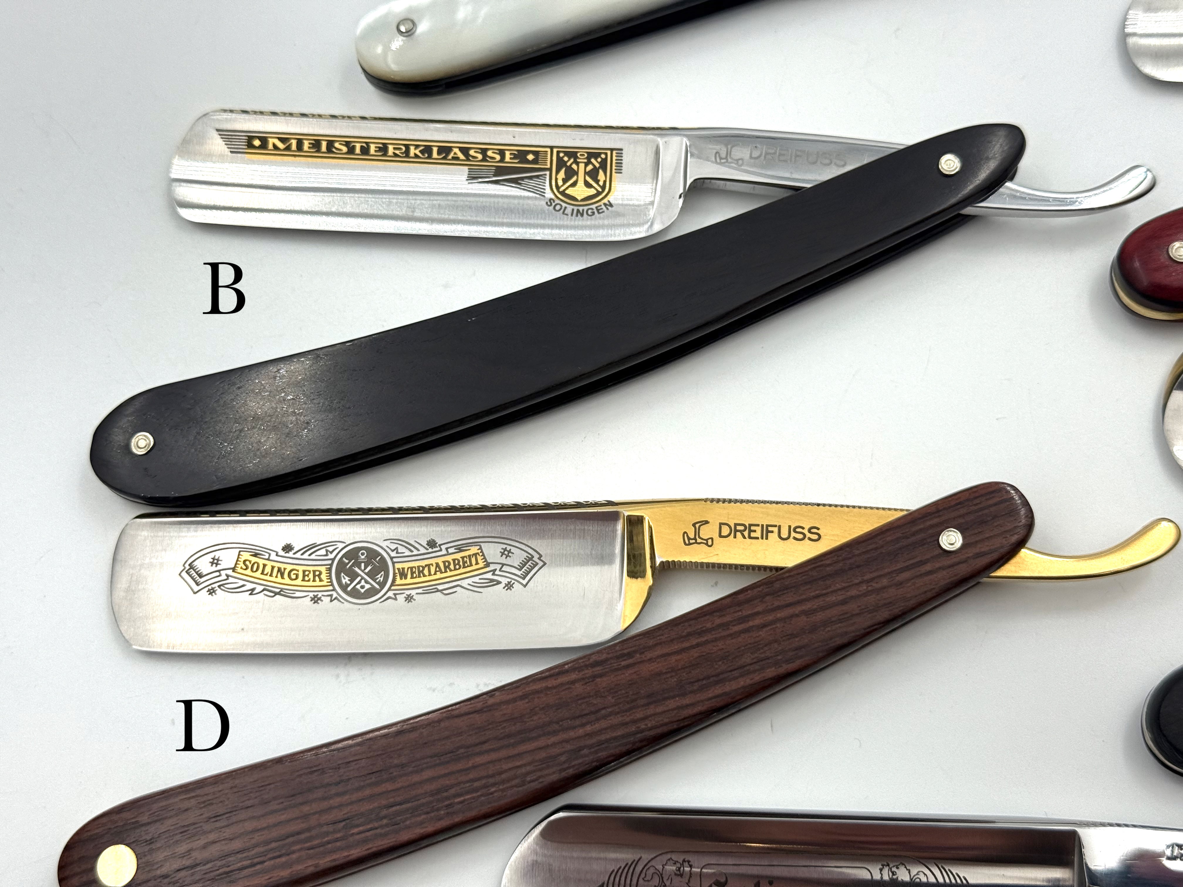 Werner Breidenbach - New 5/8-7/8 Solingen Straight Razors - CHOOSE YOUR RAZOR