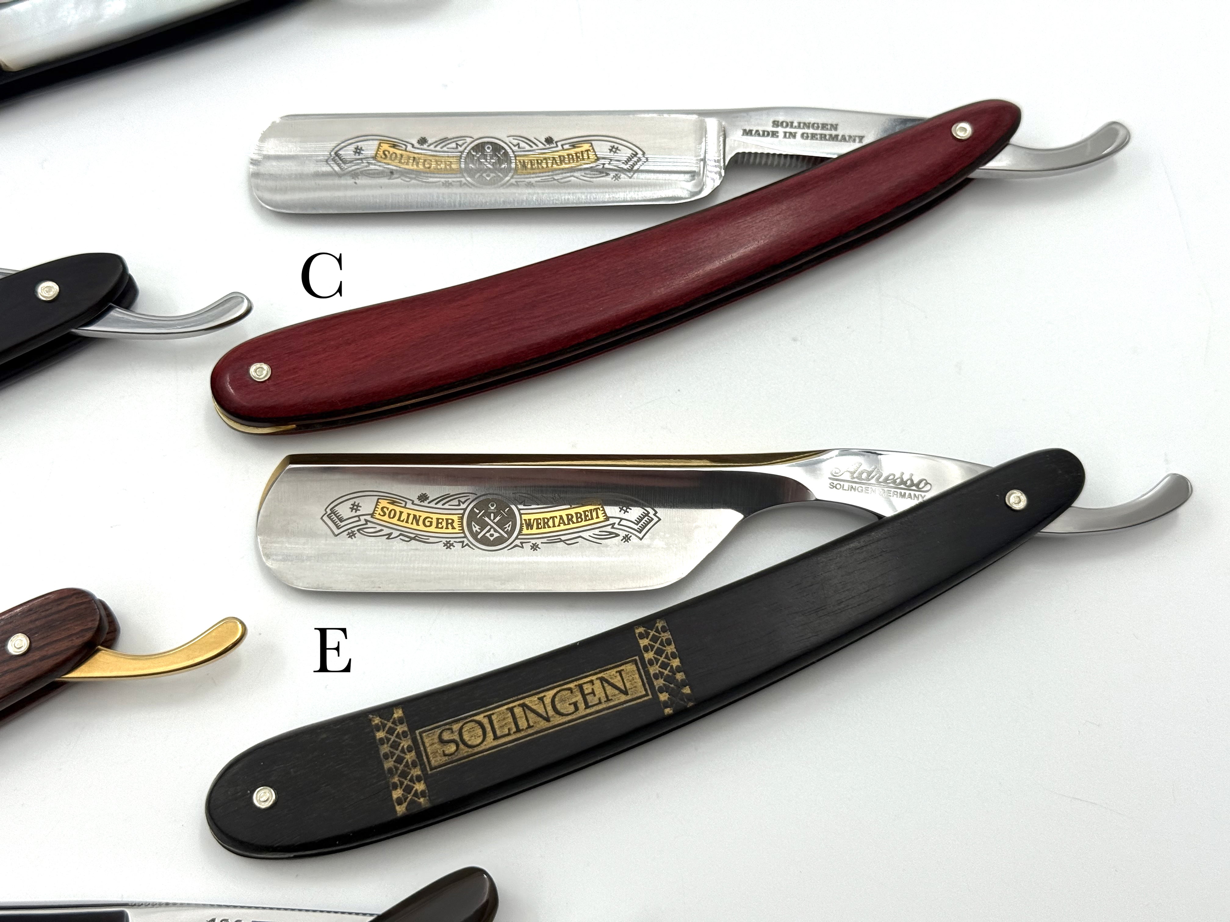 Werner Breidenbach - New 5/8-7/8 Solingen Straight Razors - CHOOSE YOUR RAZOR