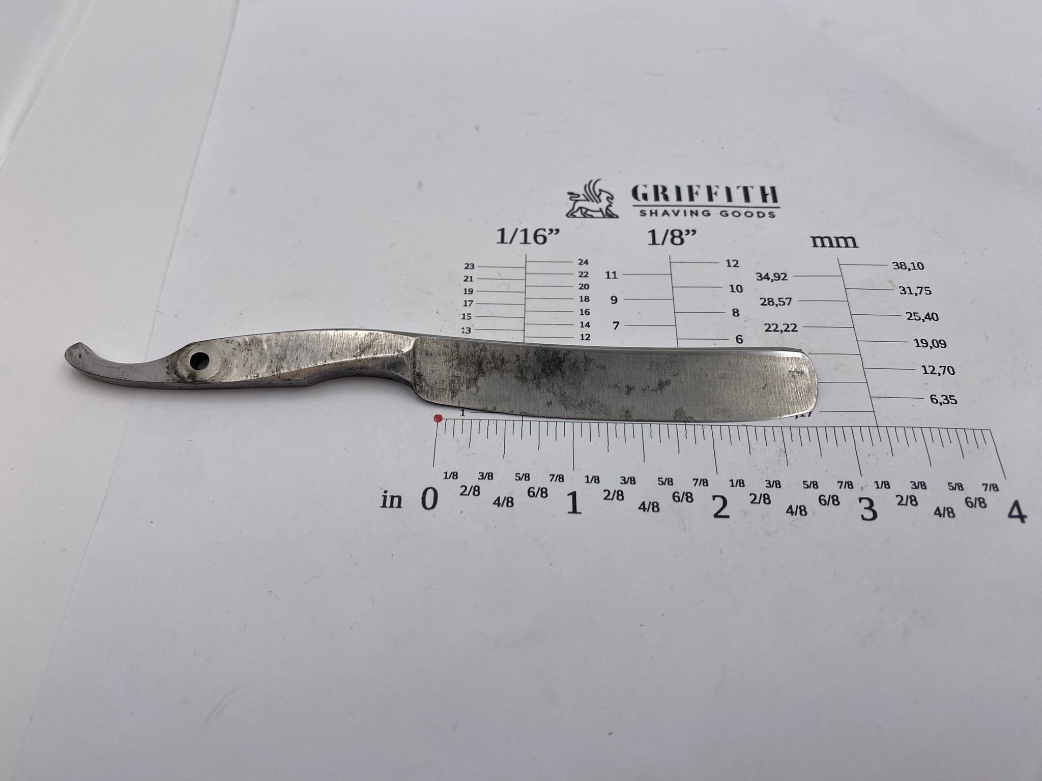 Vintage Asprey 1800s England Blade Only Razor for Restoration