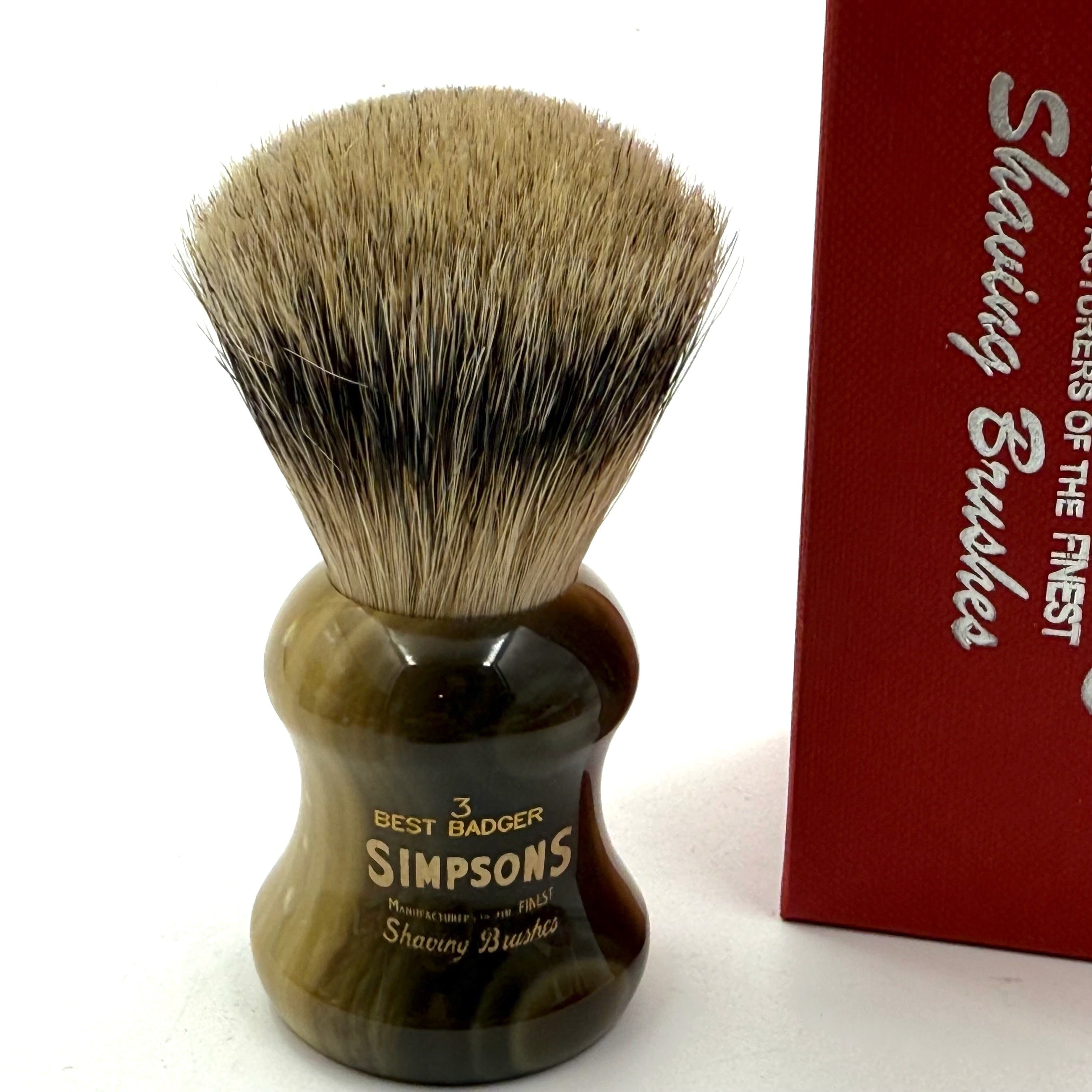 Limited Edition Eagle 3 Best Badger Shaving Brush - Faux Horn