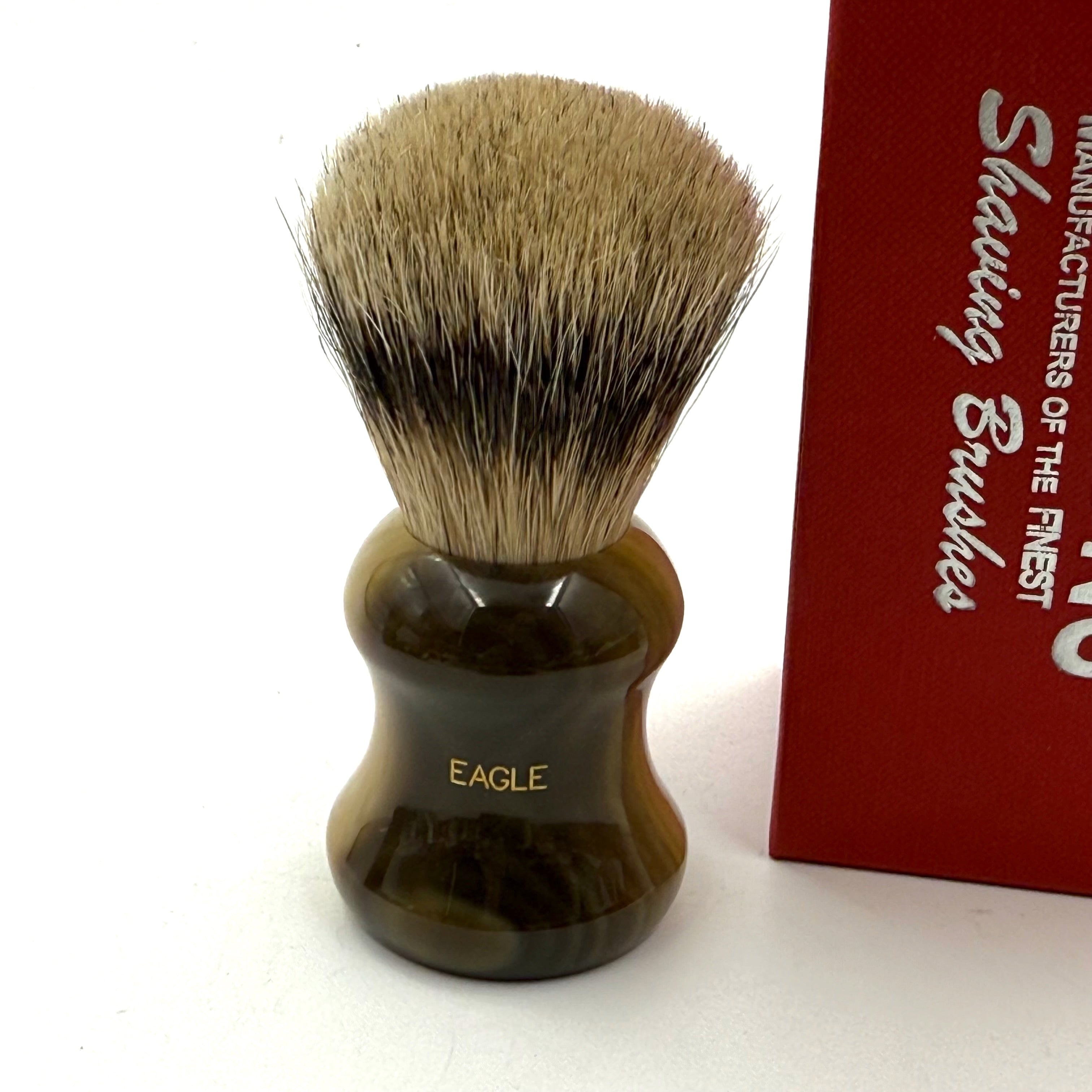 Limited Edition Eagle 3 Best Badger Shaving Brush - Faux Horn