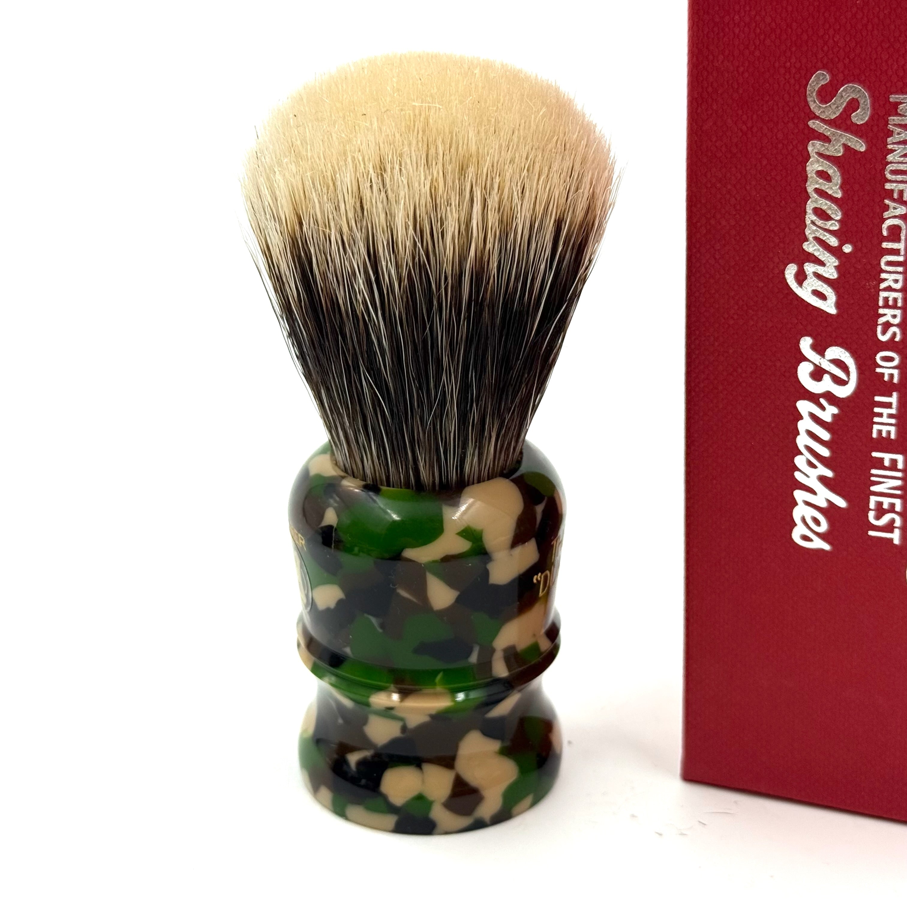 Limited Edition Simpsons Duke D3 Manchurian Badger Shaving Brush - Camo