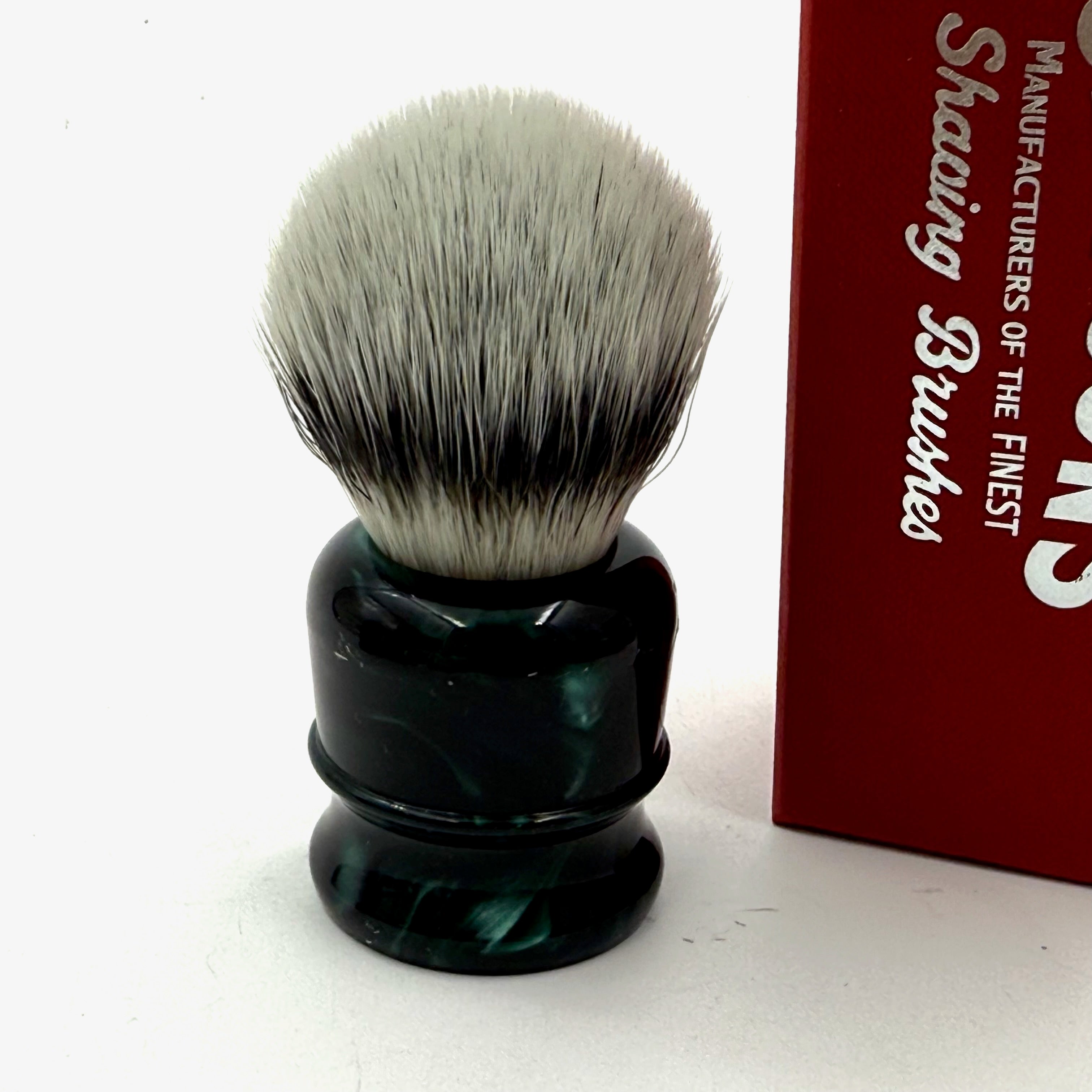 Limited Edition Simpson Chubby CH1 Platinum Shaving Brush - Emerald