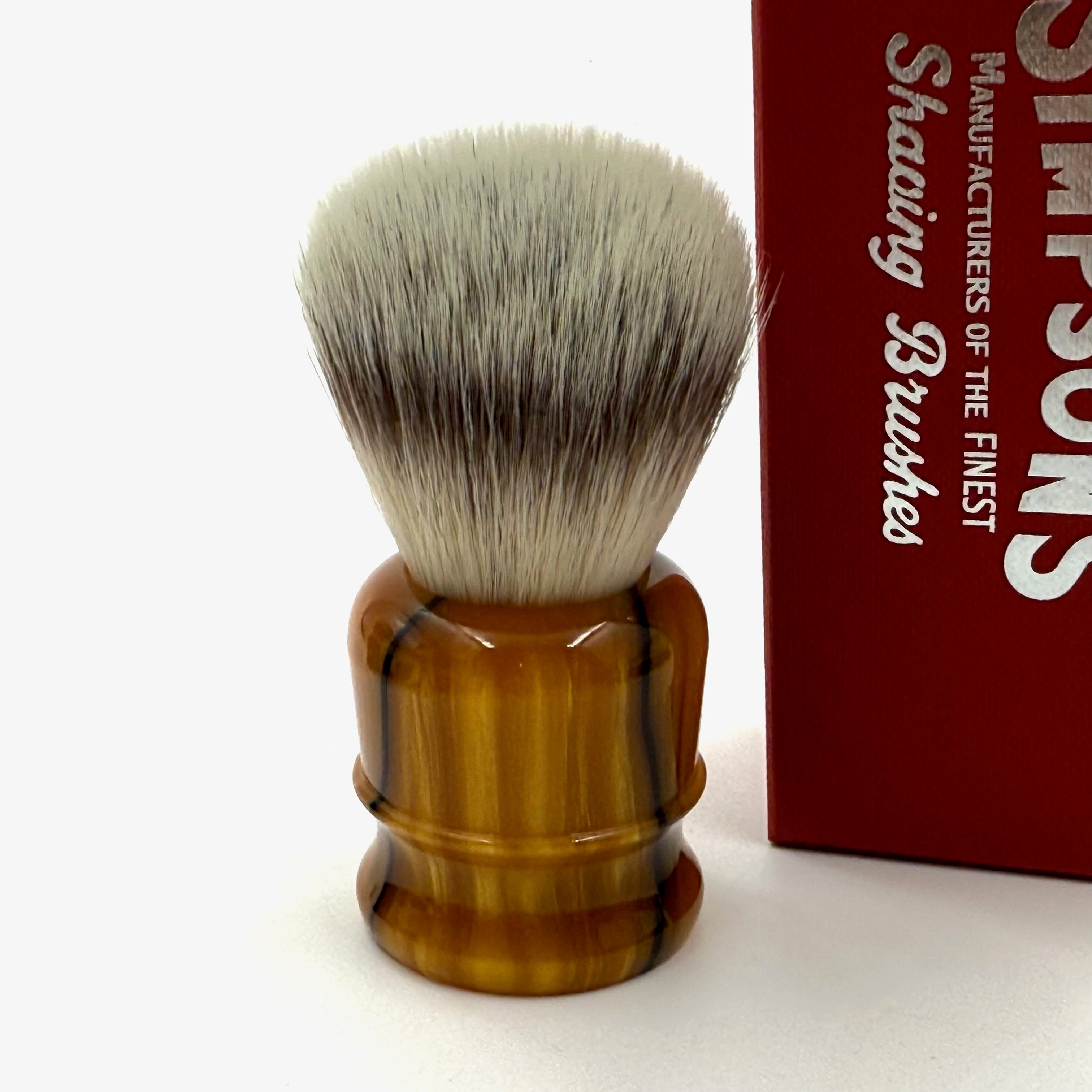 Limited Edition Simpson Chubby CH1 Platinum Shaving Brush - Liquid Gold