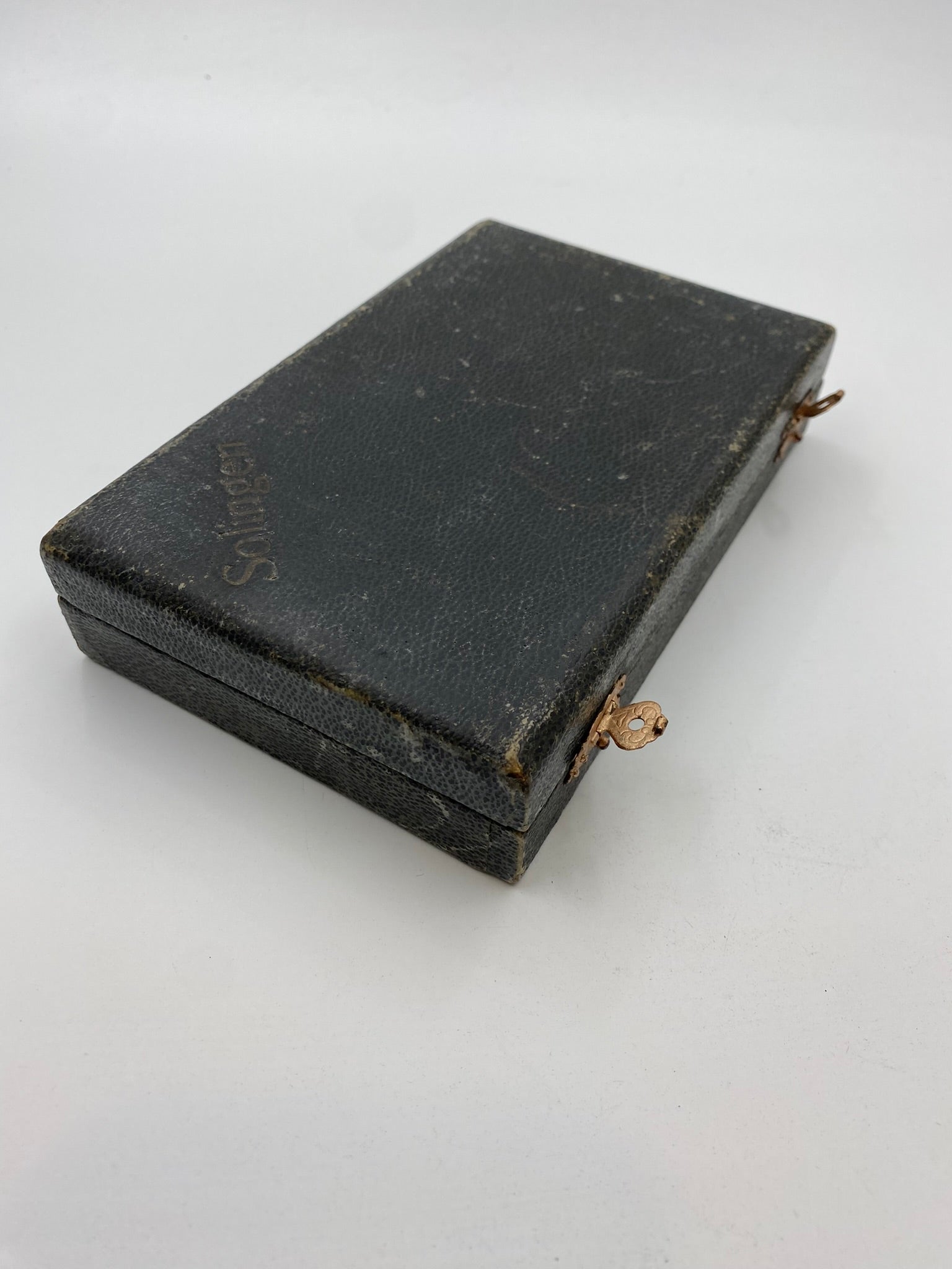 Antique Solingen Razor Seven Day Set Case