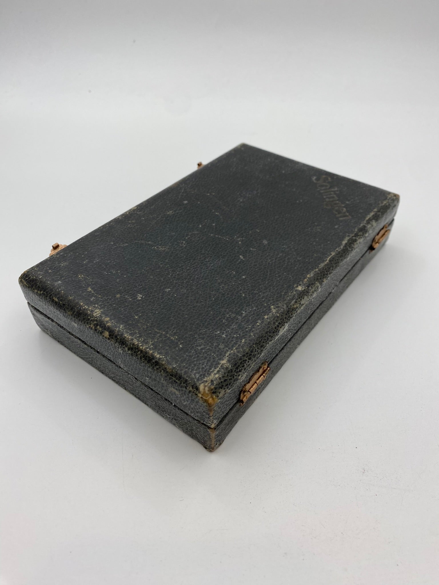 Antique Solingen Razor Seven Day Set Case