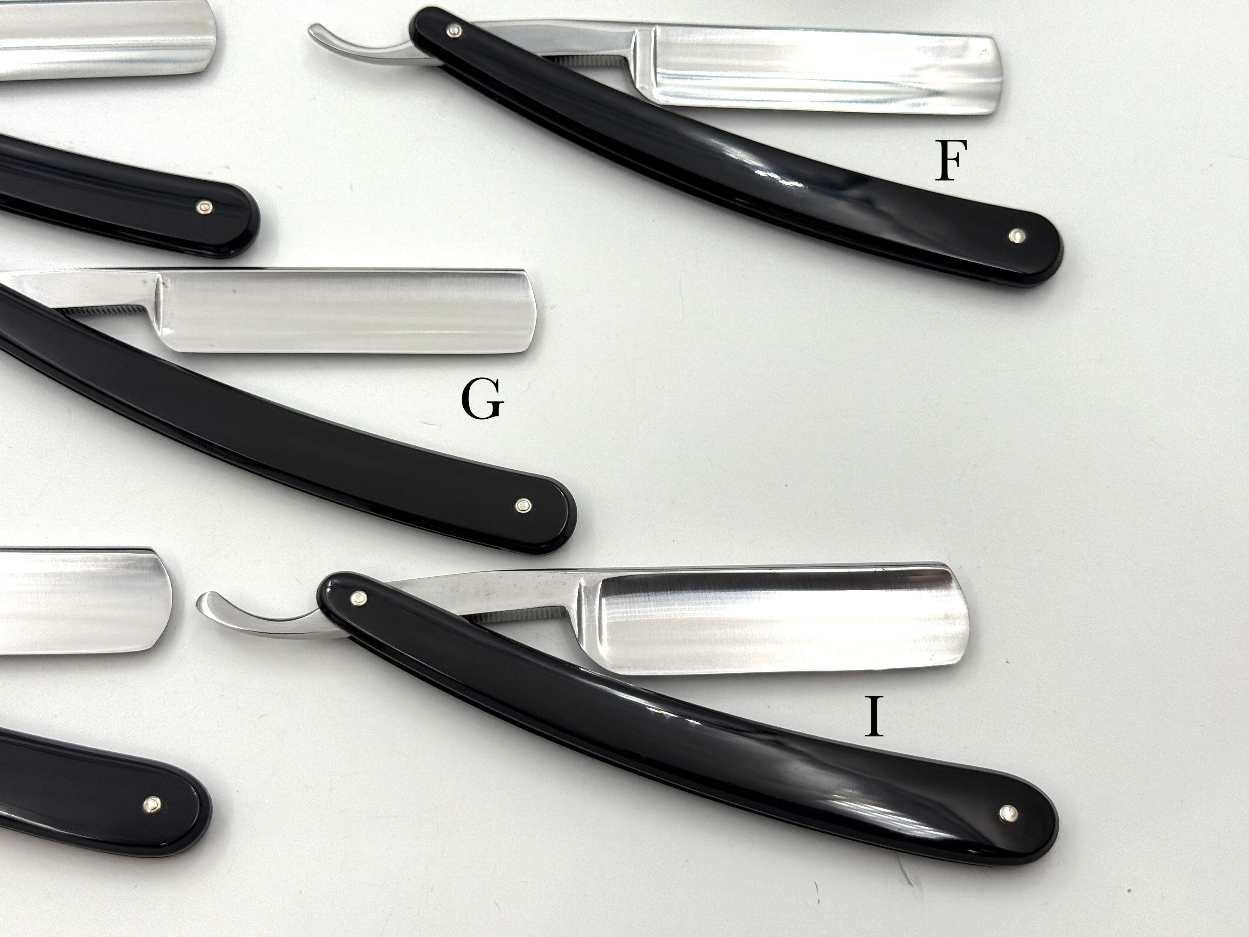 Rasoirs droits Solingen Dovo "Best Quality" de GSG renouvelés avec manche en plastique 5/8 Full Hollow (CHOISISSEZ VOTRE RASOIR 2)