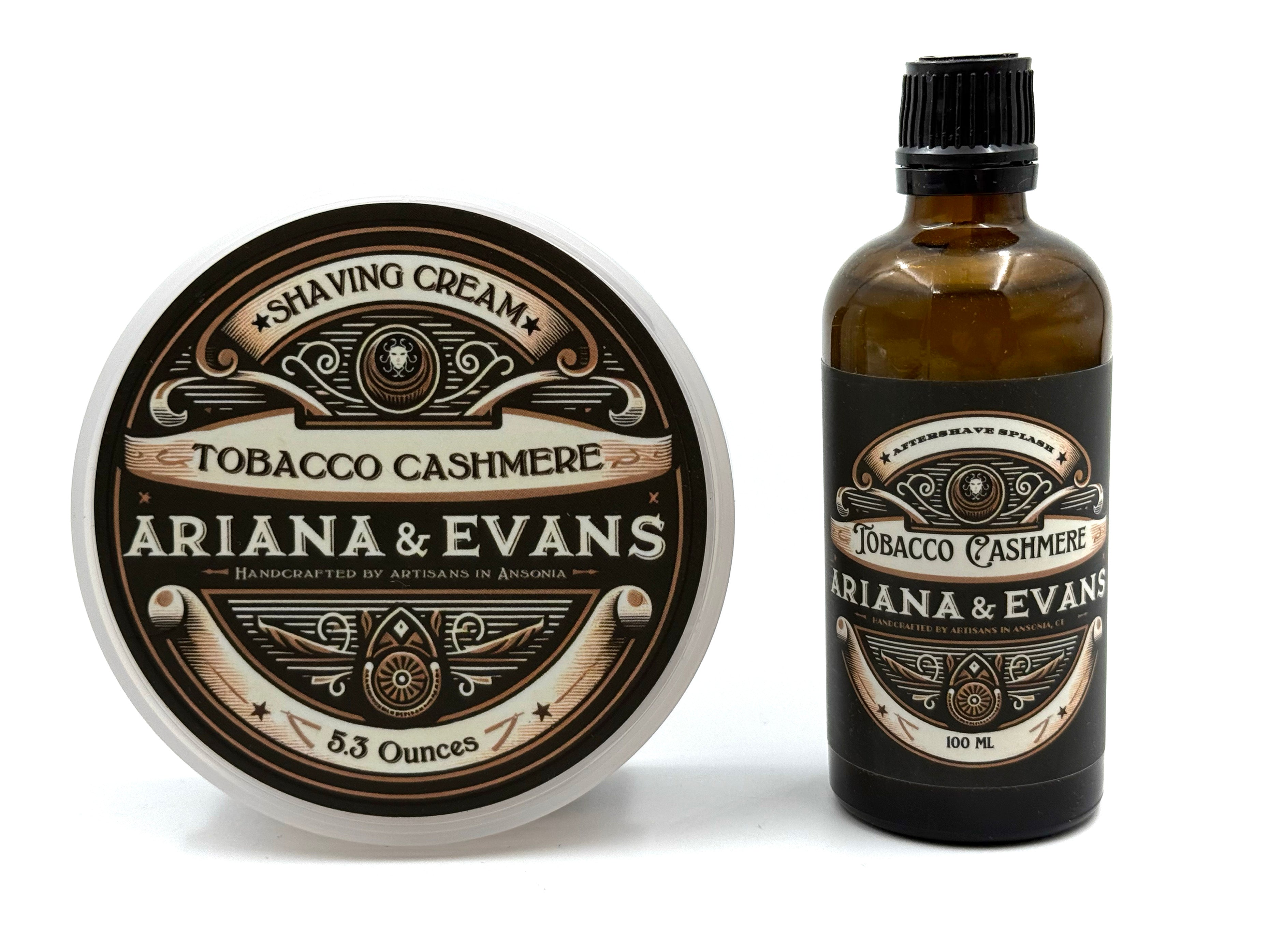 Ariana & Evans - Tobacco & Cashmere Shaving Soap OR Aftershave Splash