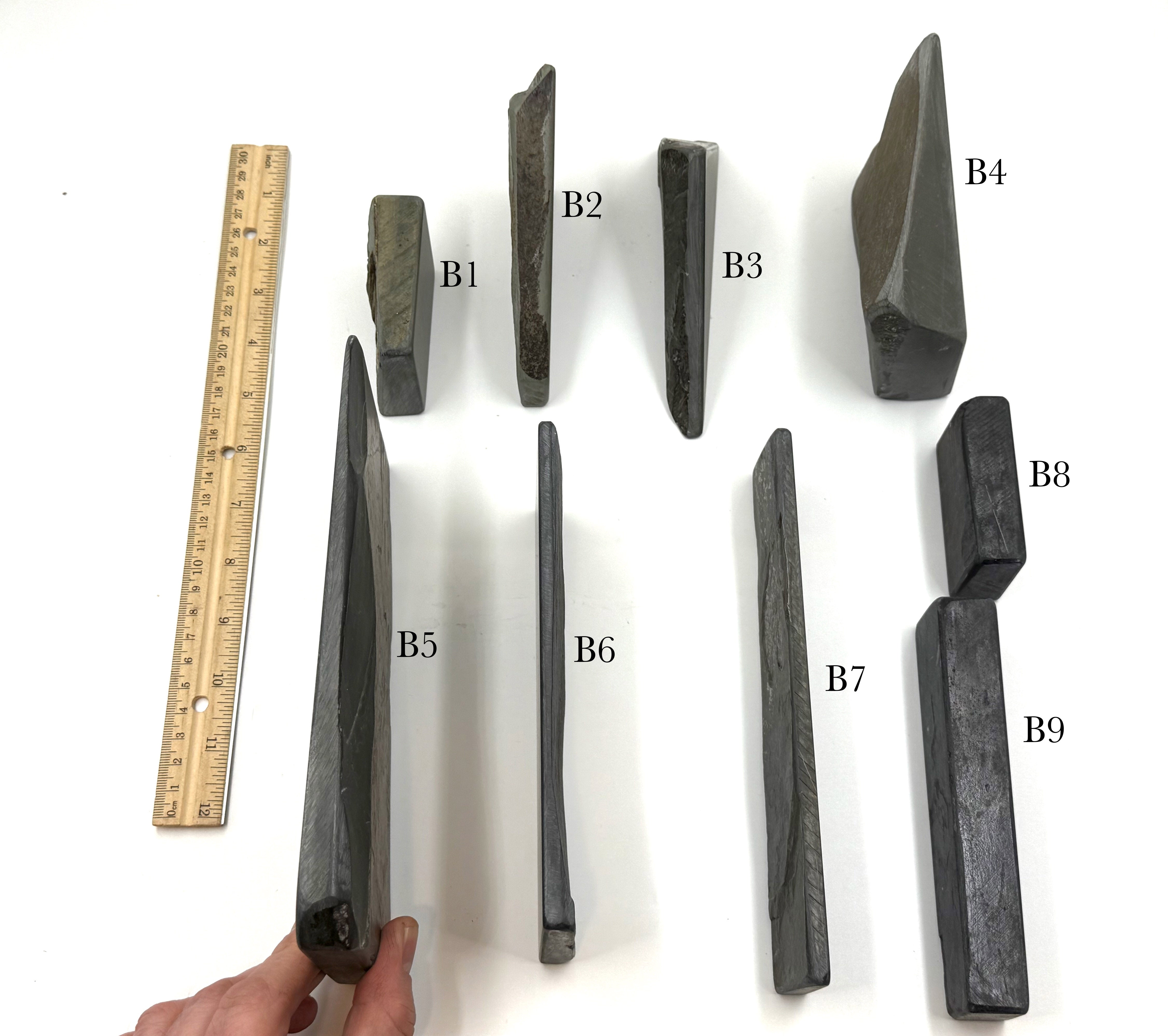 Thuringian Blue & Black German Water Razor Hones - Like Escher - CHOOSE YOUR STONE
