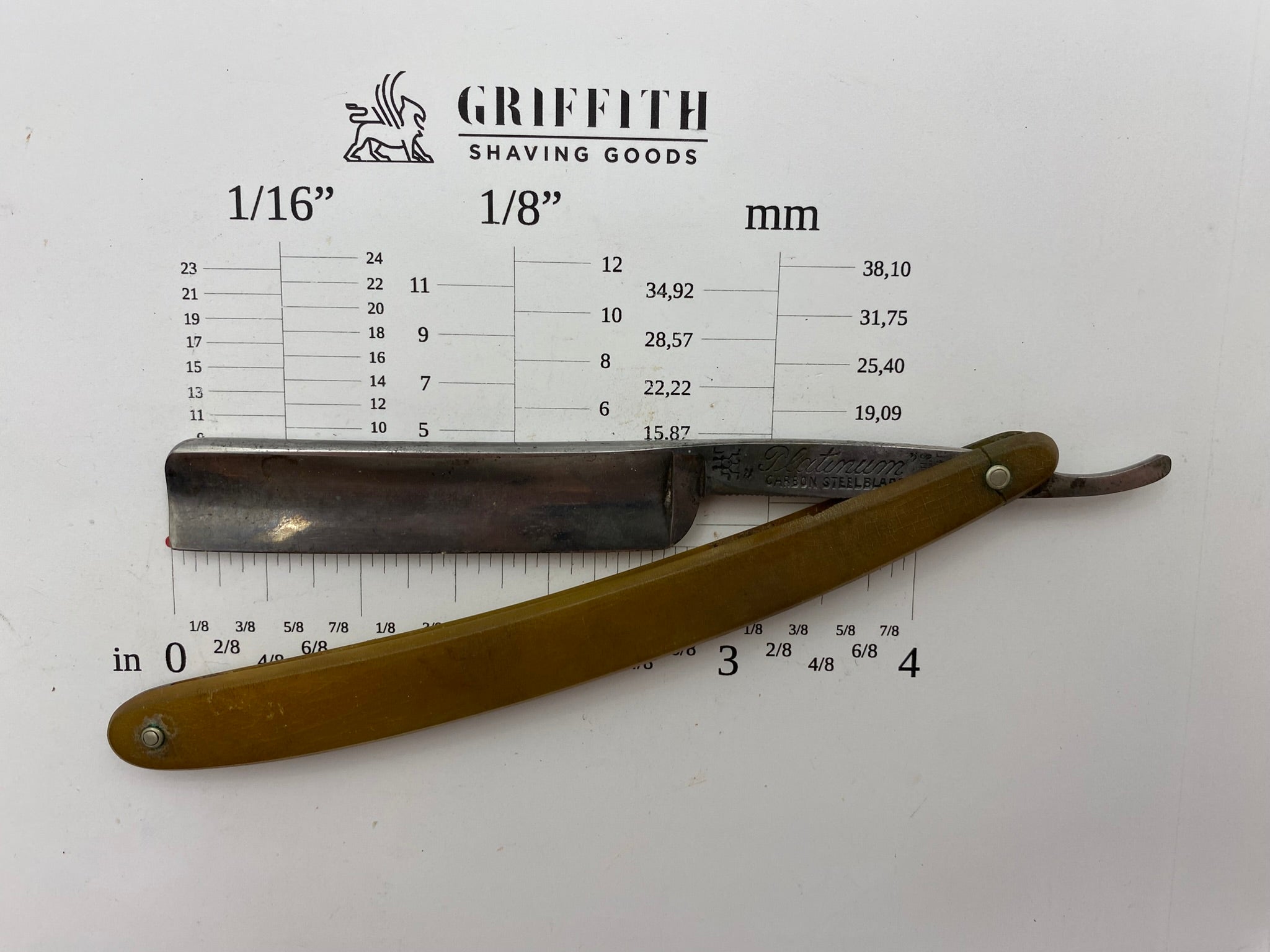 Vintage Henckels Platinum Solingen Razor for Restoration