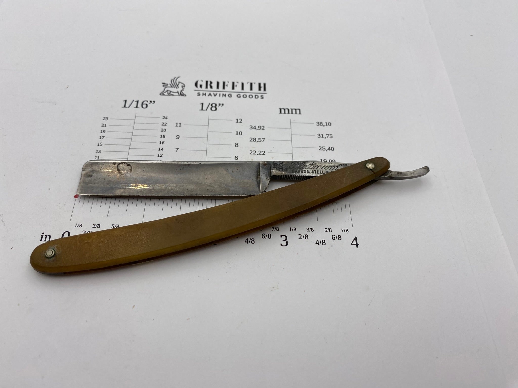 Vintage Henckels Platinum Solingen Razor for Restoration