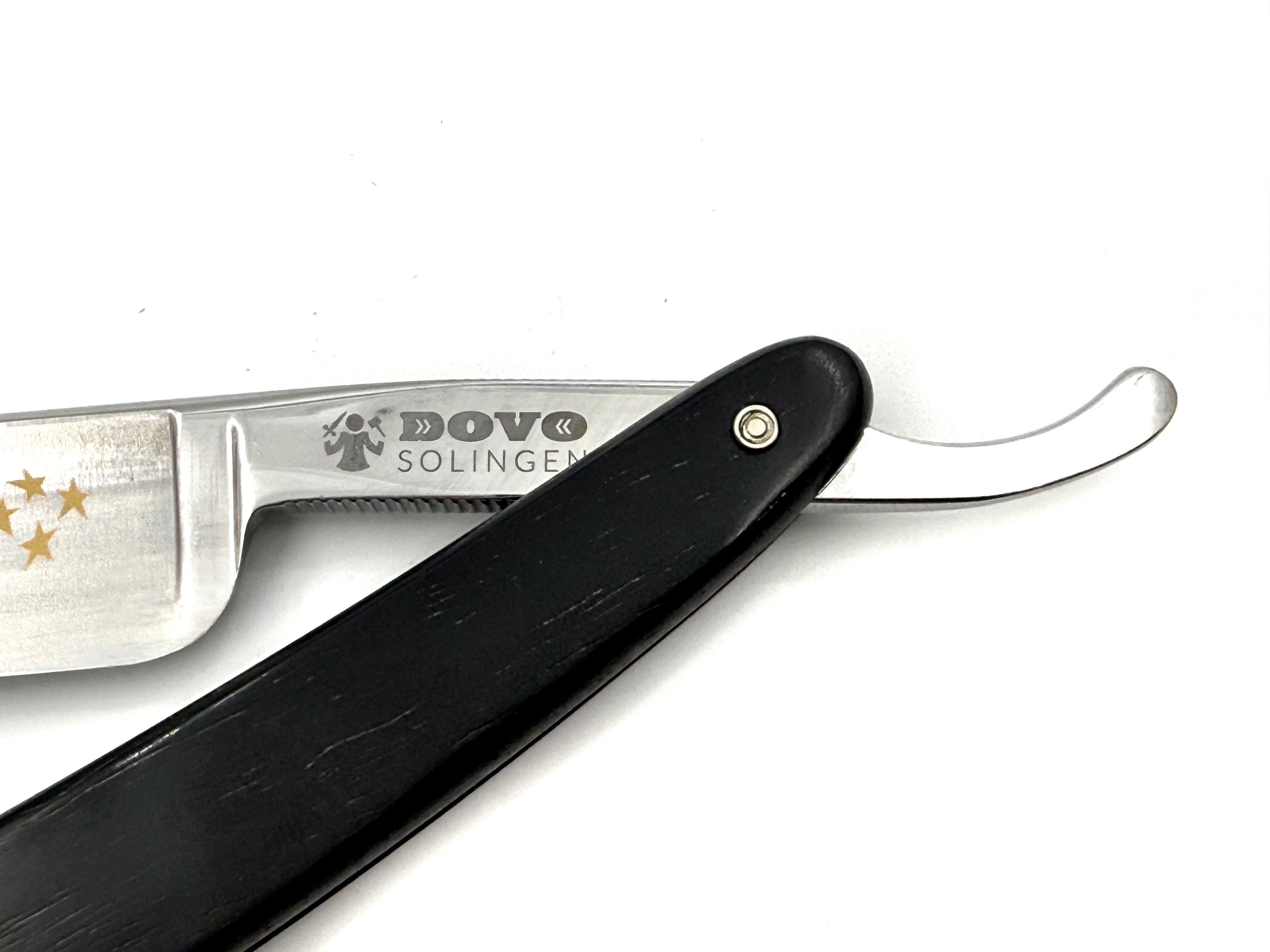 Dovo "Astrale" Ebony Handle 5/8 Full Hollow Solingen Straight Razor