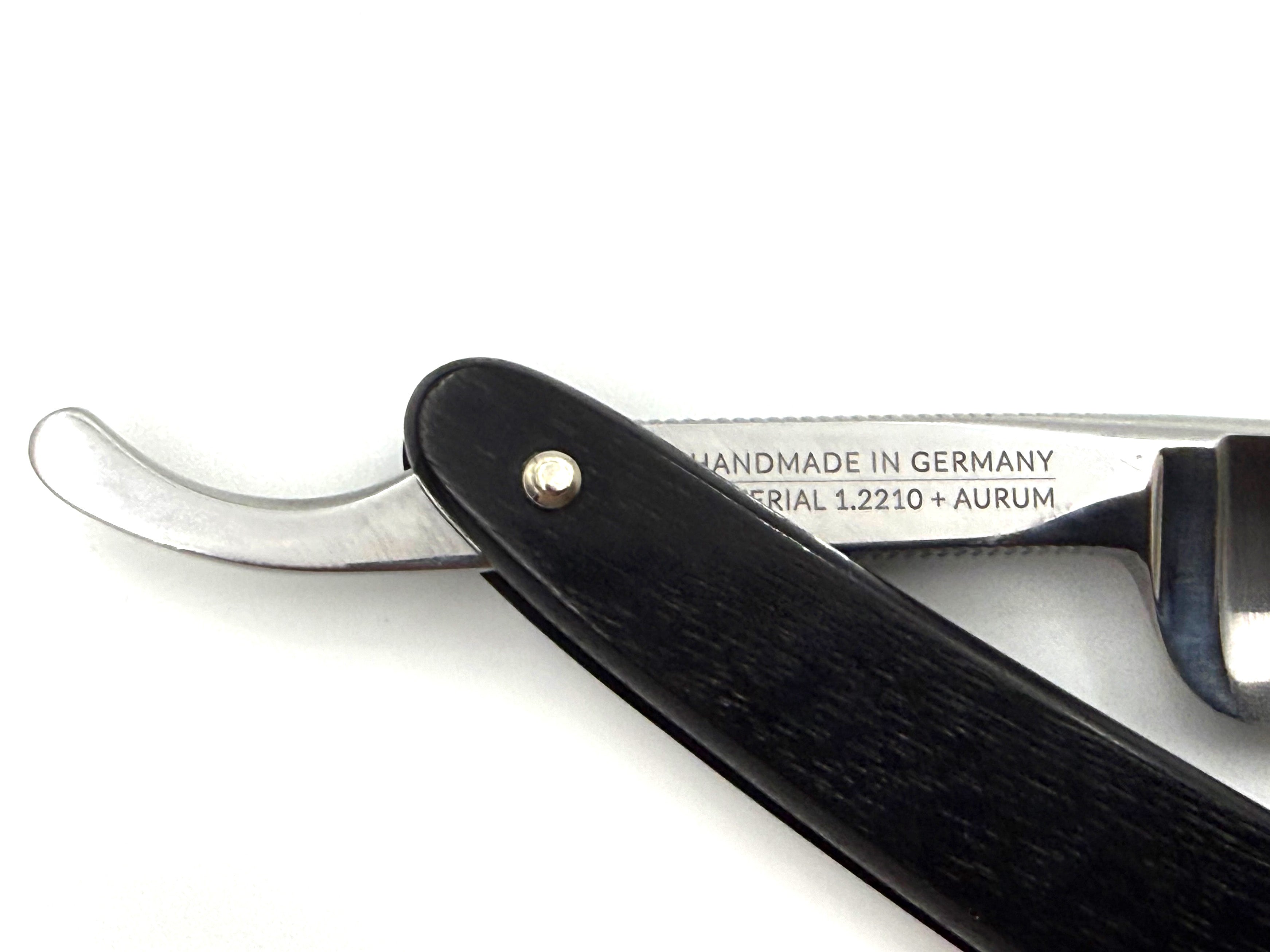 Dovo "Astrale" Ebony Handle 5/8 Full Hollow Solingen Straight Razor