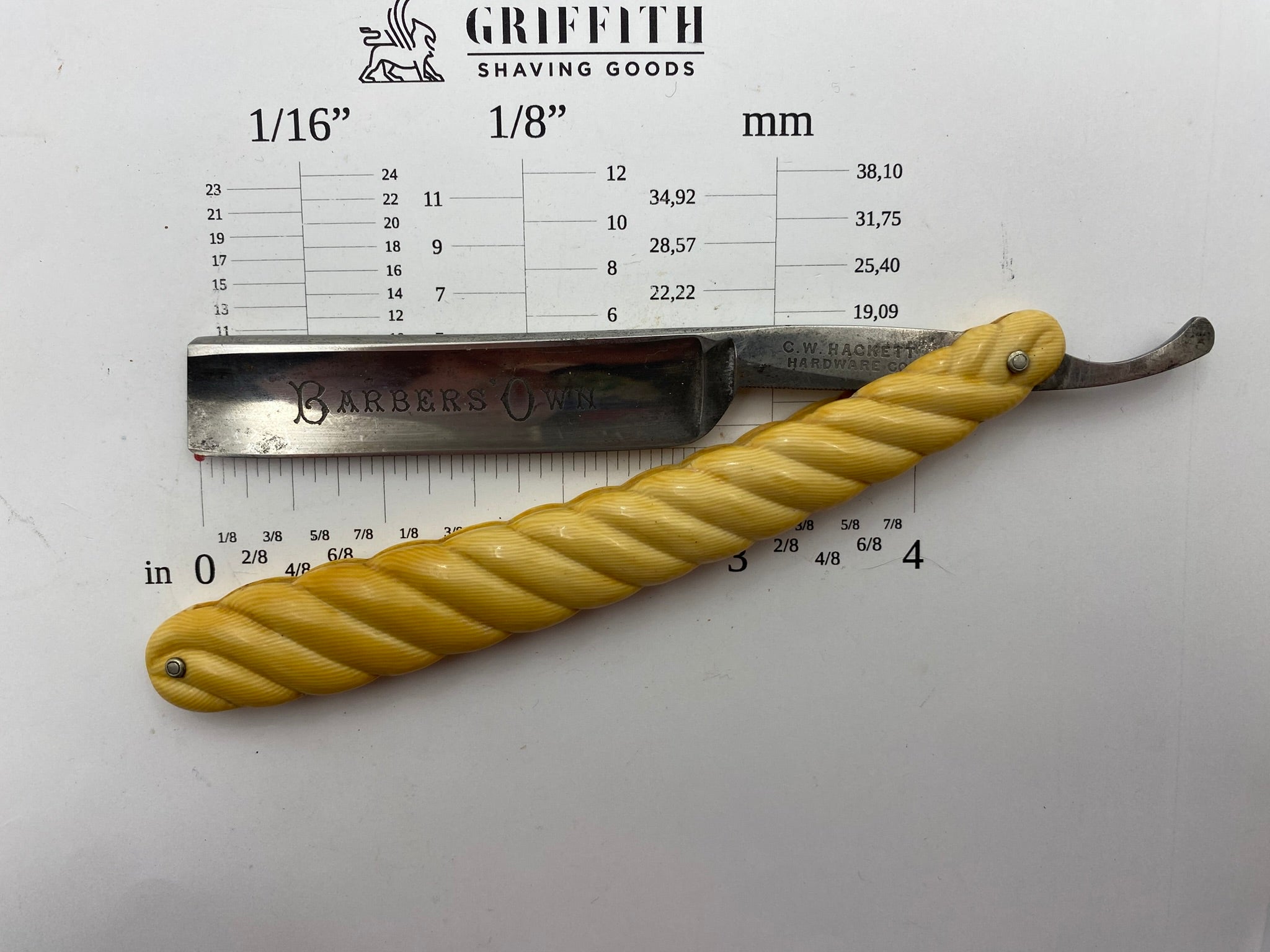 Vintage C.W. Hacket "Barber's Own" Razor for Restoration