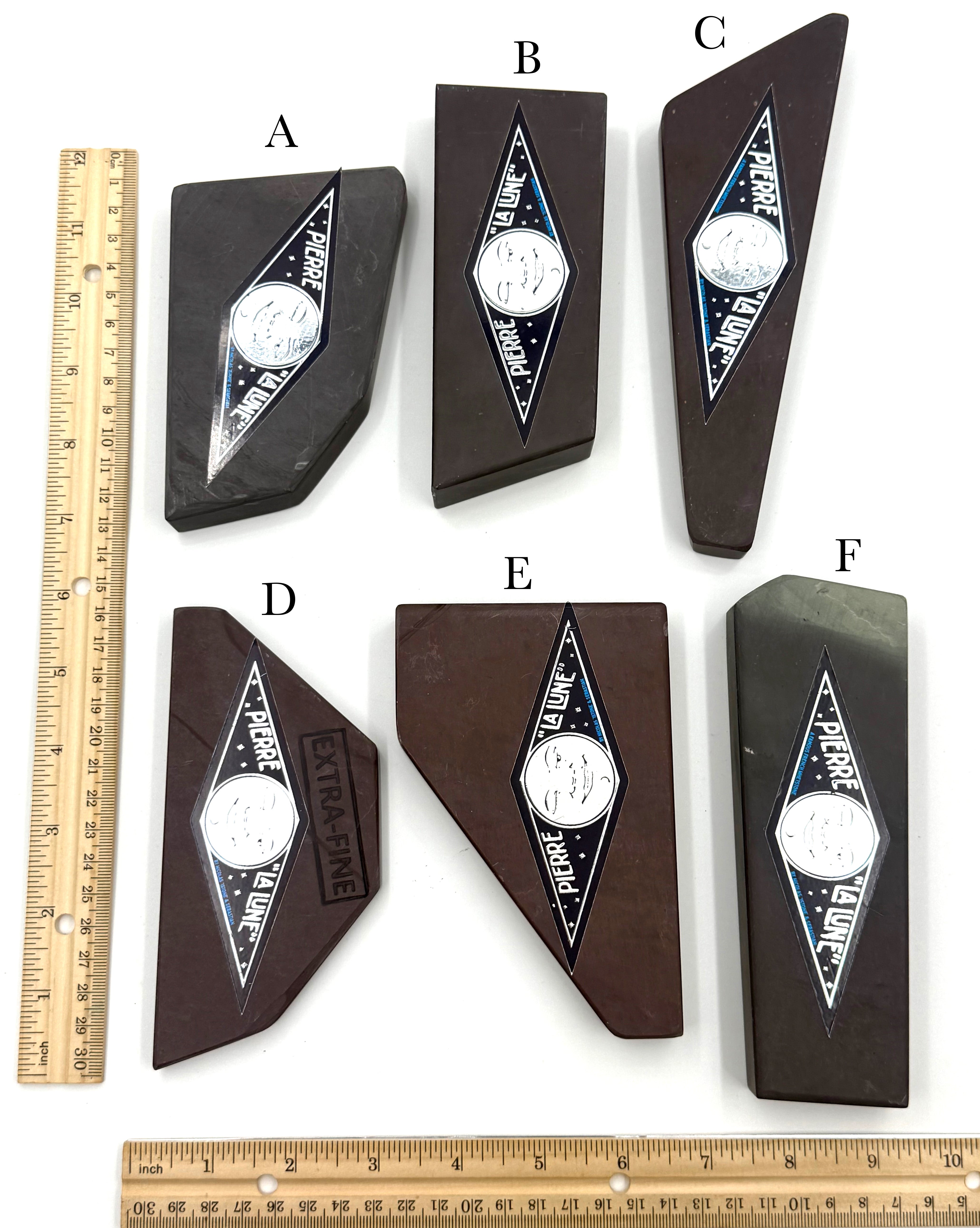 Pierre "La Lune" French Fine Finishing Razor Hone Sharpening Stone - MEDIUM SIZE Bouts - CHOOSE YOUR STONE (Copy)