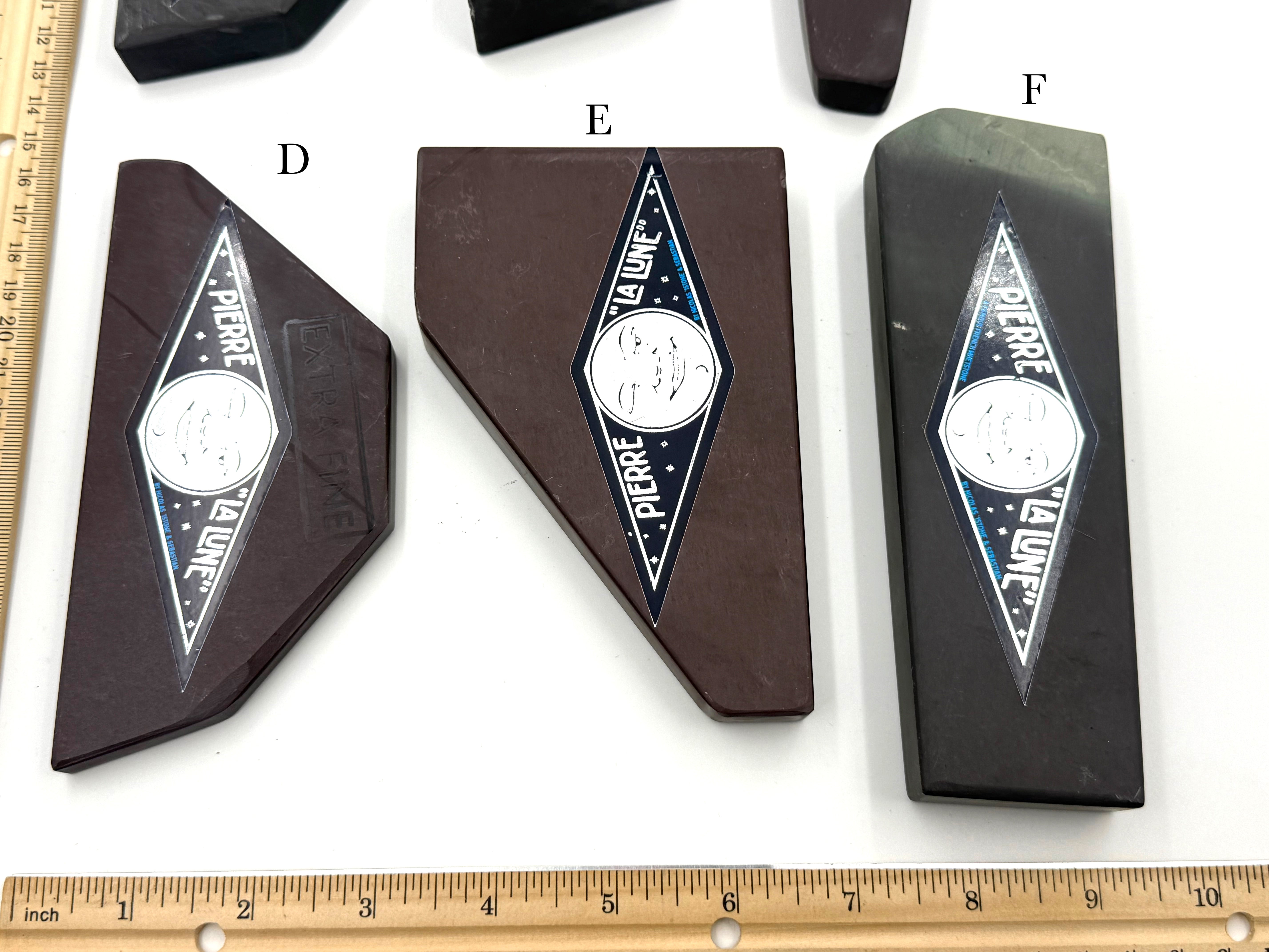 Pierre "La Lune" French Fine Finishing Razor Hone Sharpening Stone - MEDIUM SIZE Bouts - CHOOSE YOUR STONE (Copy)