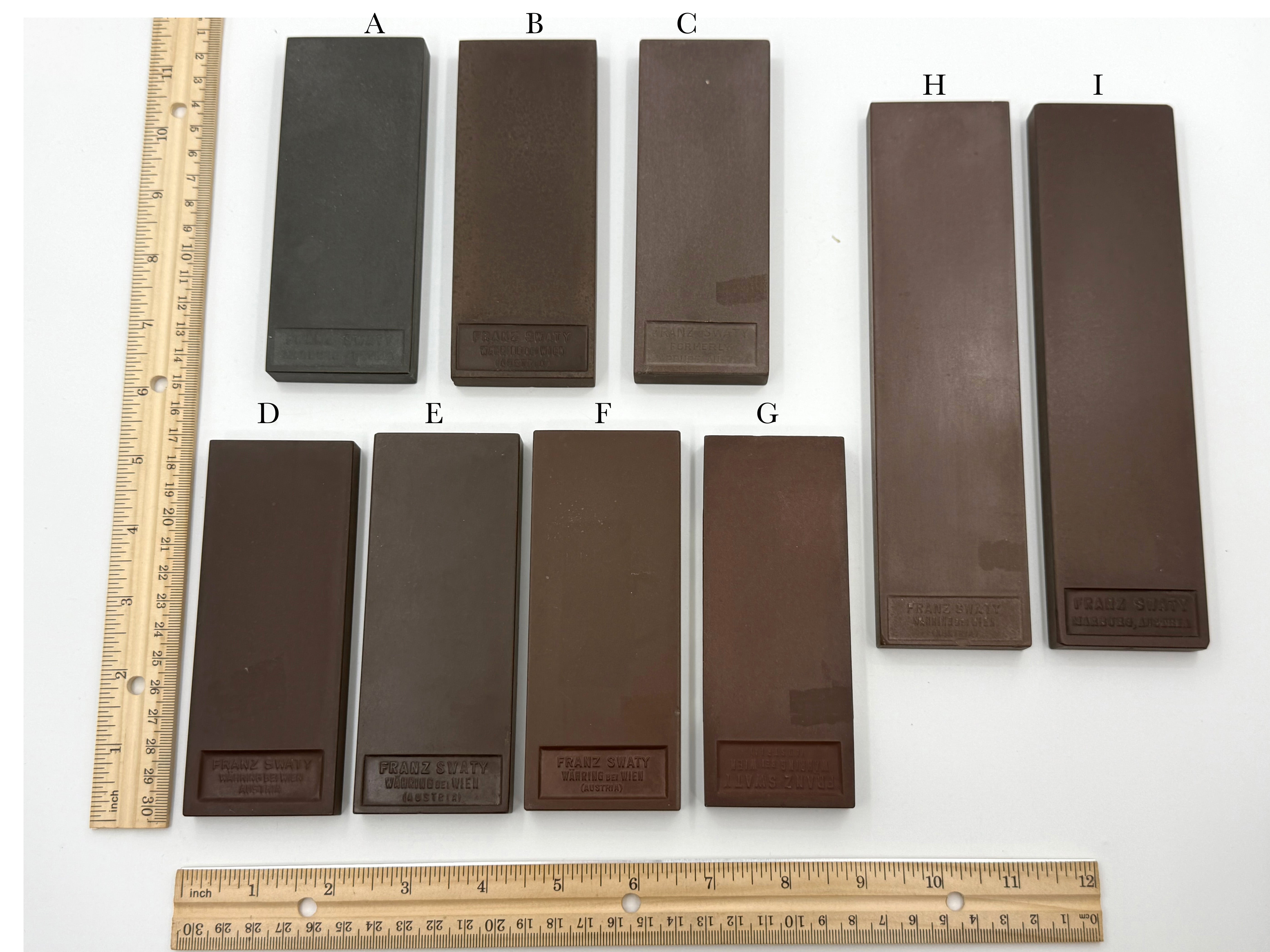 Franz Swaty Minty Vintage Barber's Razor Hones - Choose Your Hone