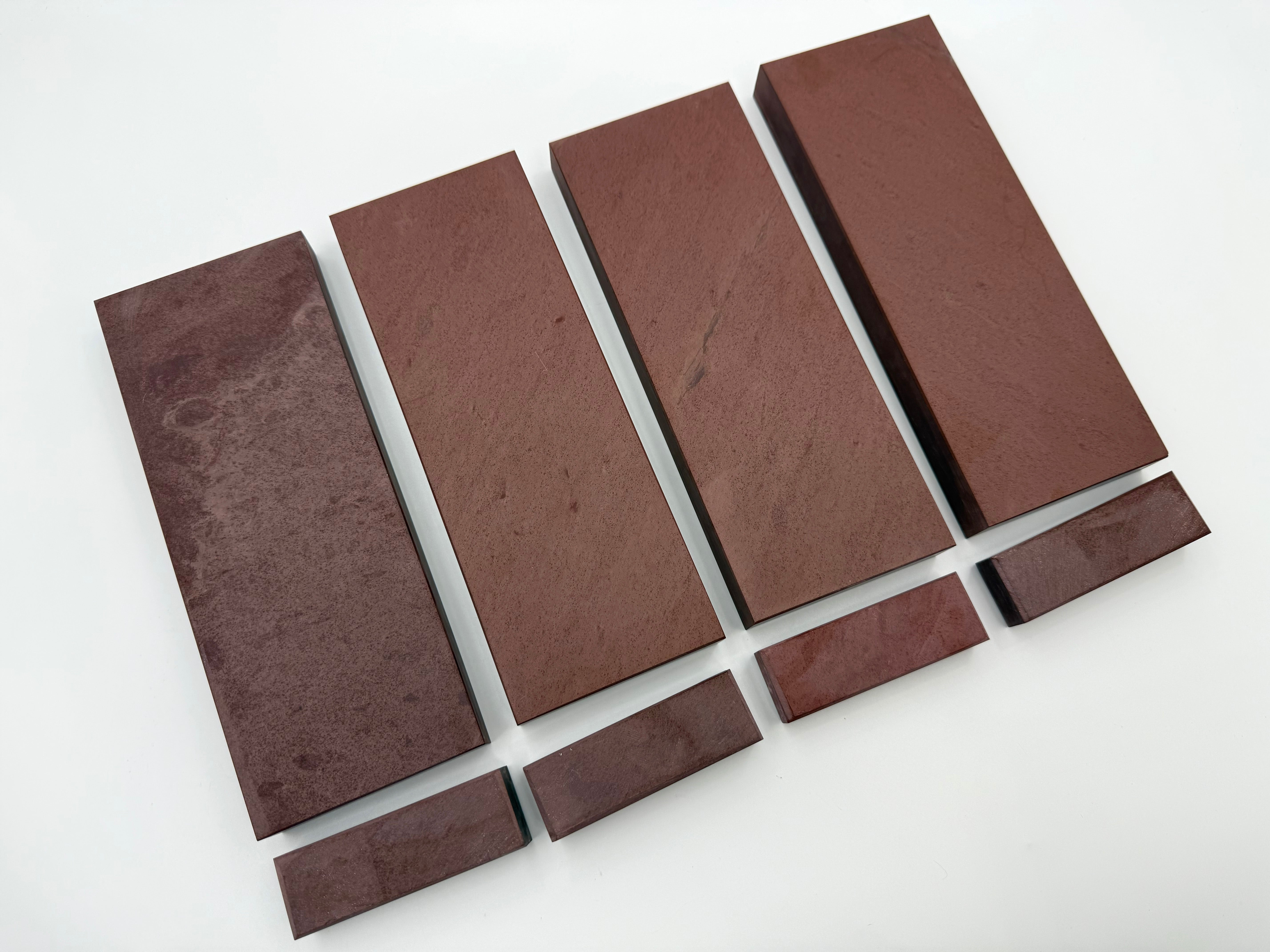 New York Red Slate Whetstone 8x3in. x 3/4in. thick - Extra Fine Water Razor Knife Hone Sharpening Stone - Finisher