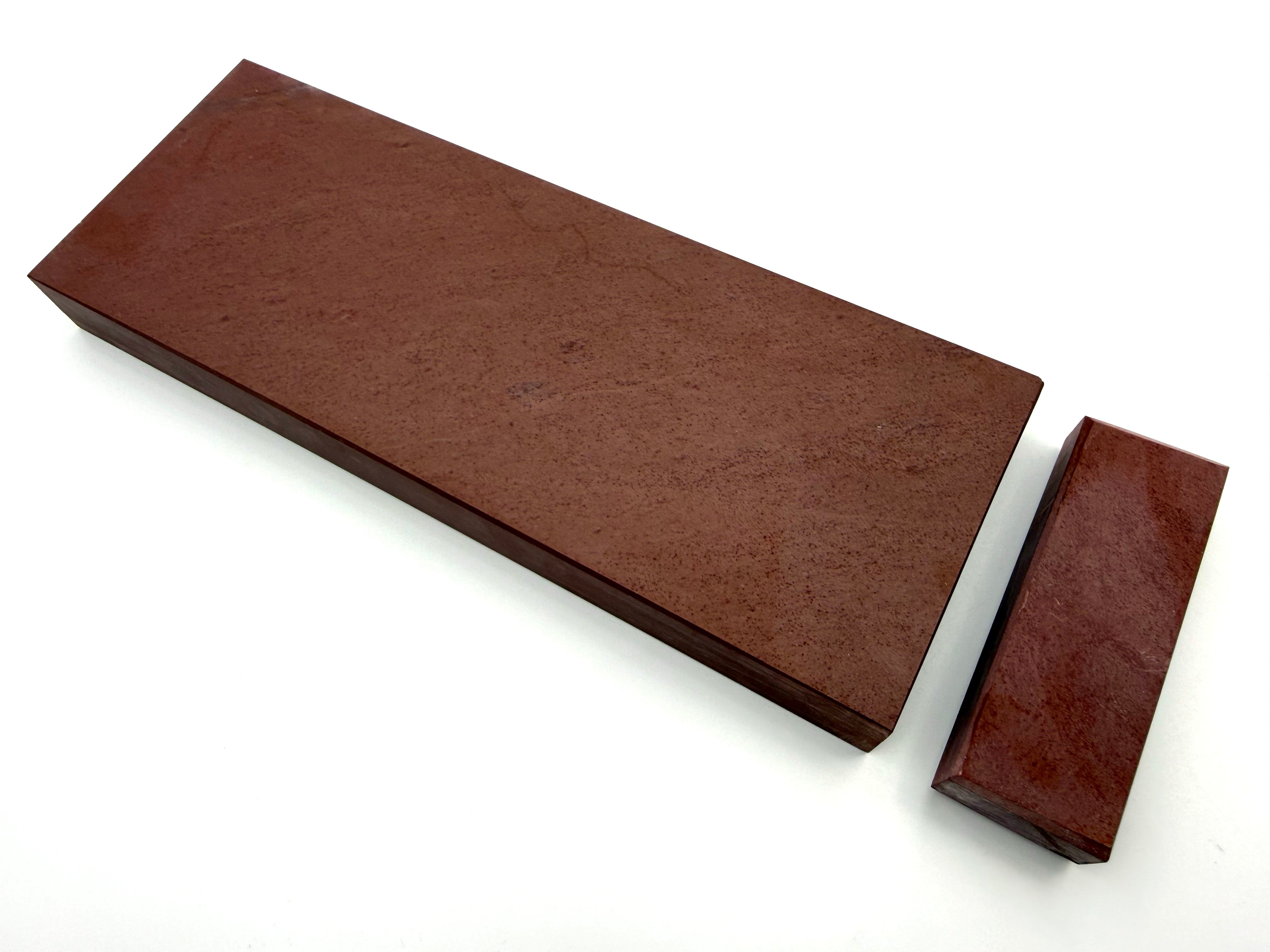 New York Red Slate Whetstone 8x3in. x 3/4in. thick - Extra Fine Water Razor Knife Hone Sharpening Stone - Finisher