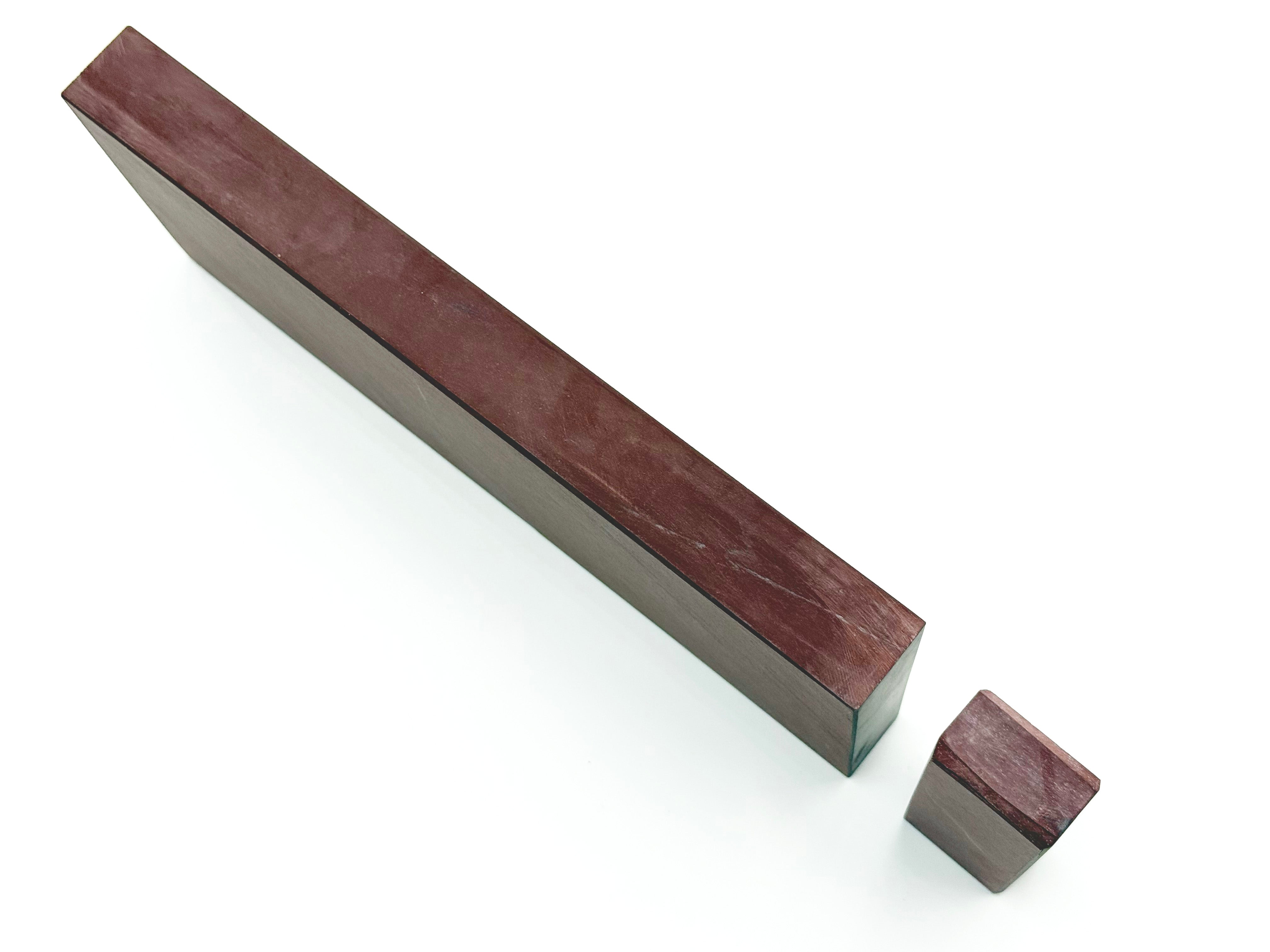New York Red Slate Whetstone 8x3in. x 3/4in. thick - Extra Fine Water Razor Knife Hone Sharpening Stone - Finisher