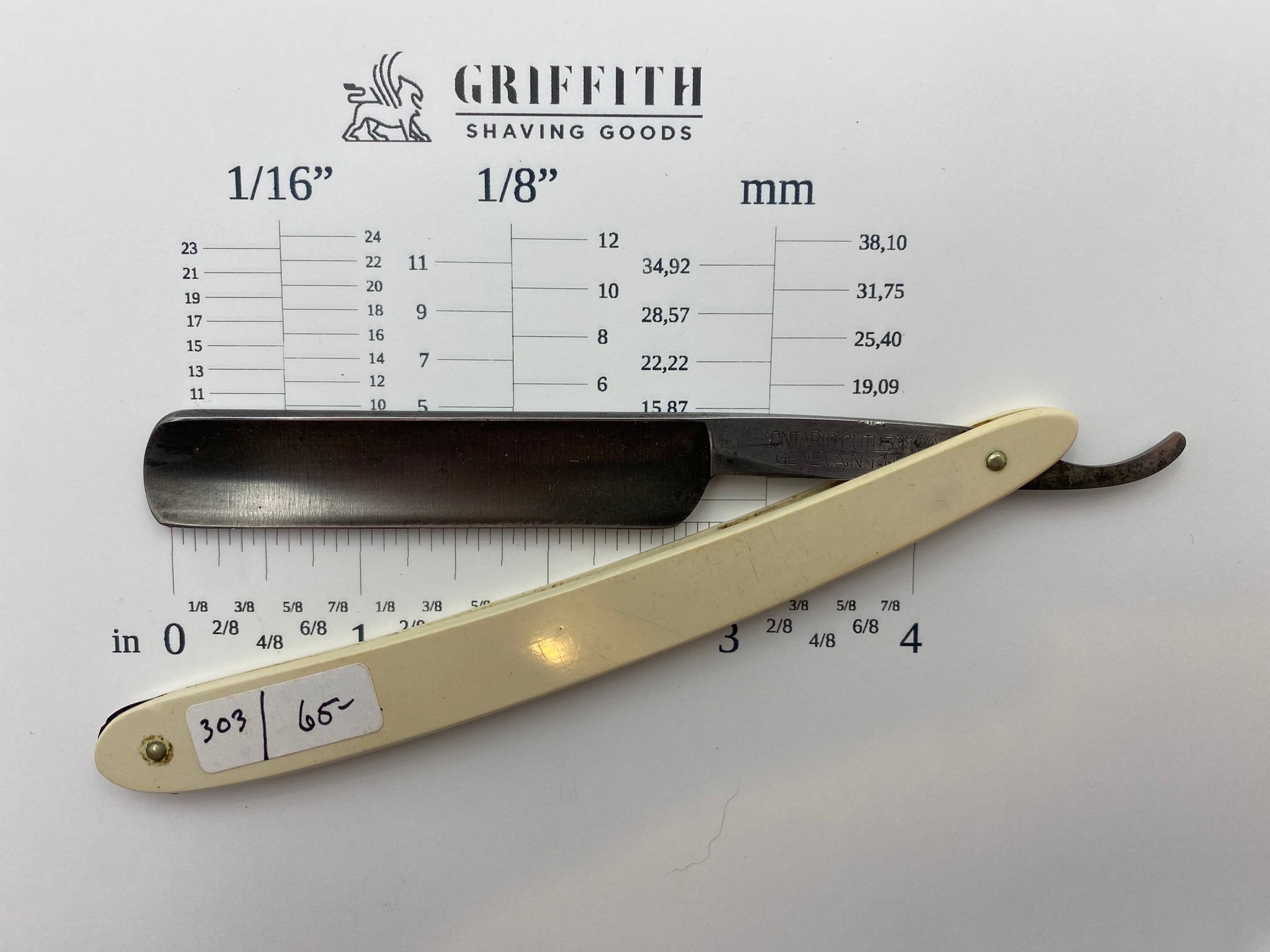 Vintage Ontario Cutlery Geneva N.Y. Razor for Restoration