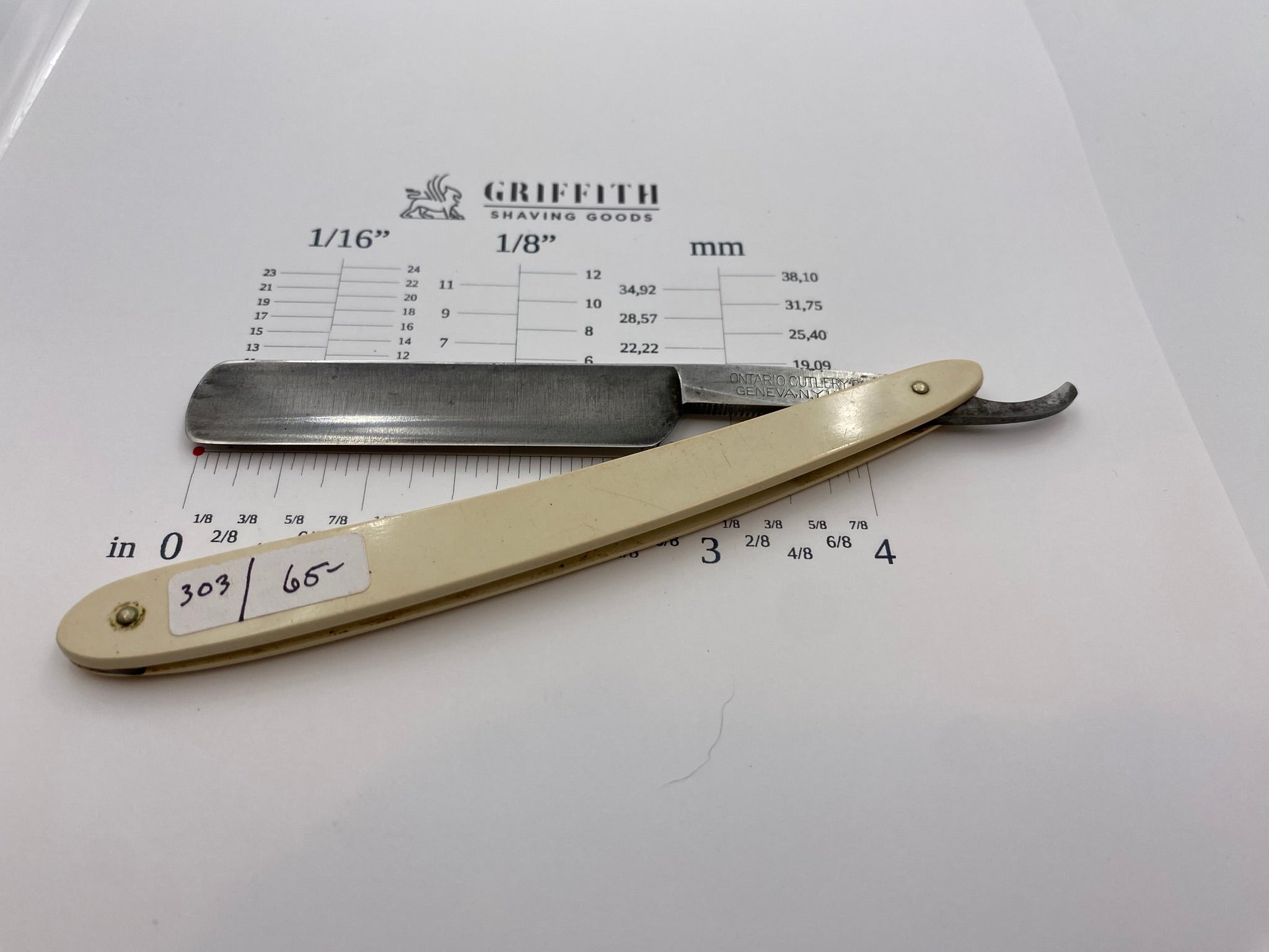 Vintage Ontario Cutlery Geneva N.Y. Razor for Restoration