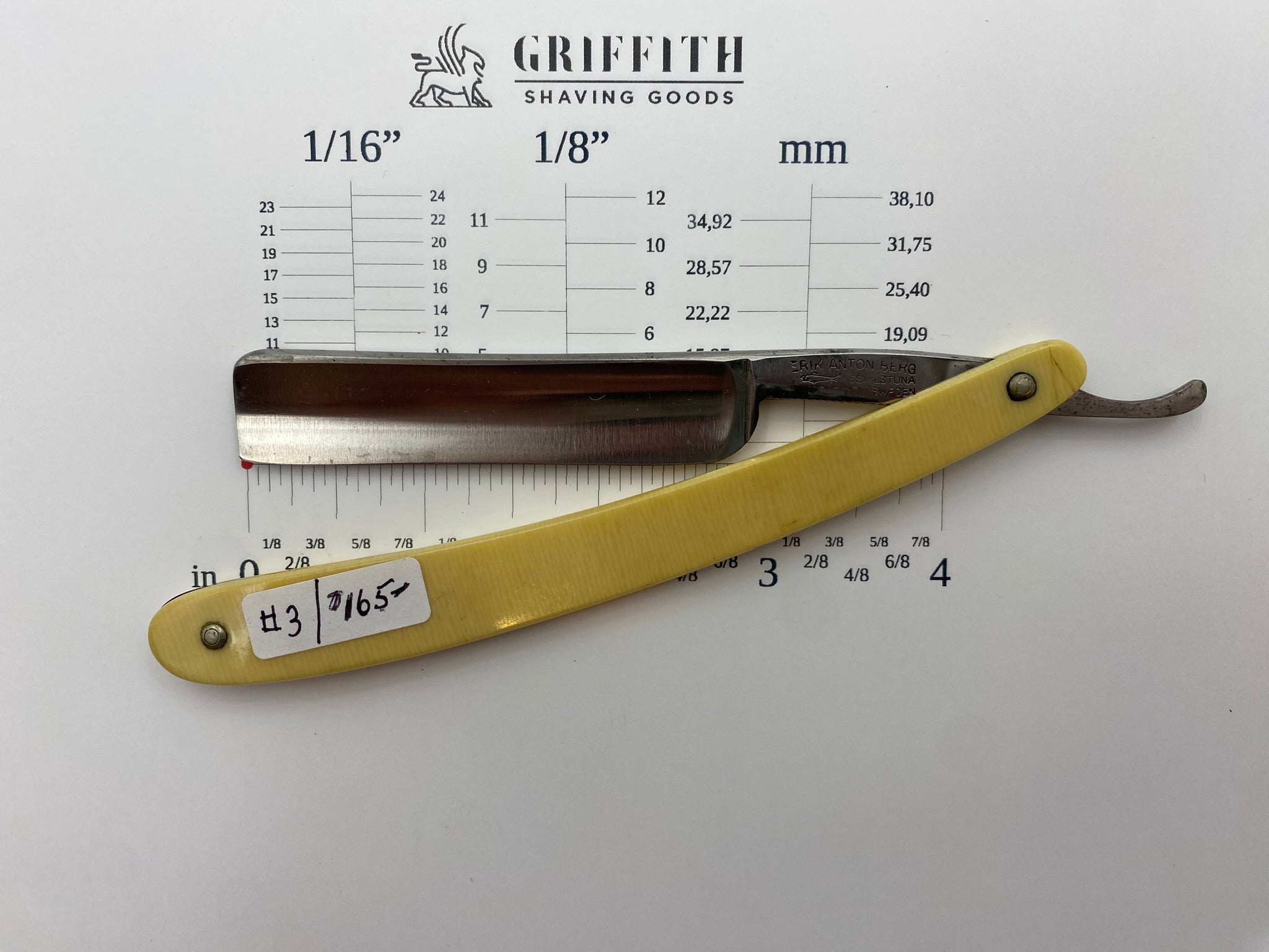 Vintage Erik Anton Berg Razor for Restoration