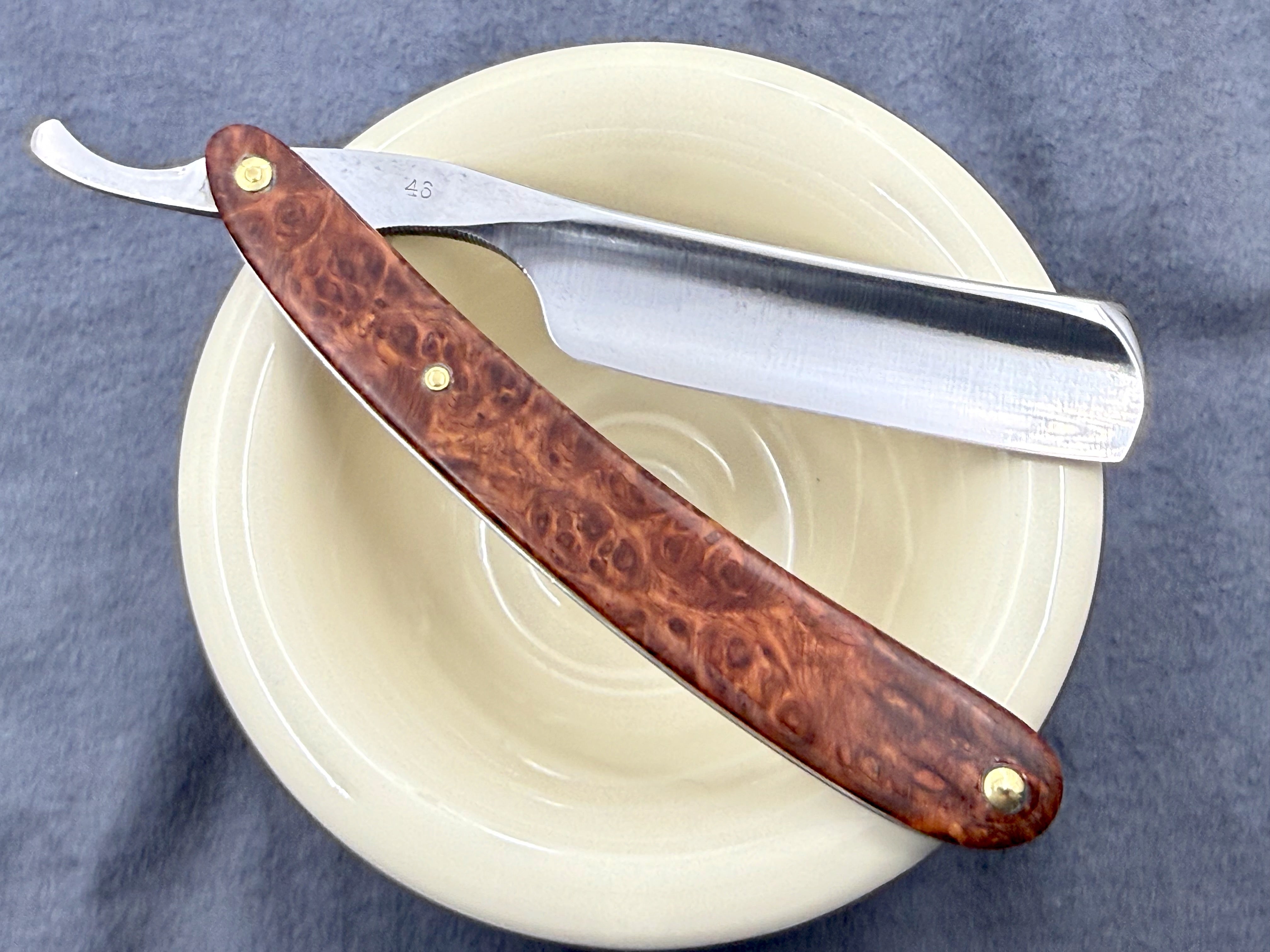 W. Picard 13/16 Full Hollow - Fully Restored French Straight Razor with Custom Scales- Shave Ready