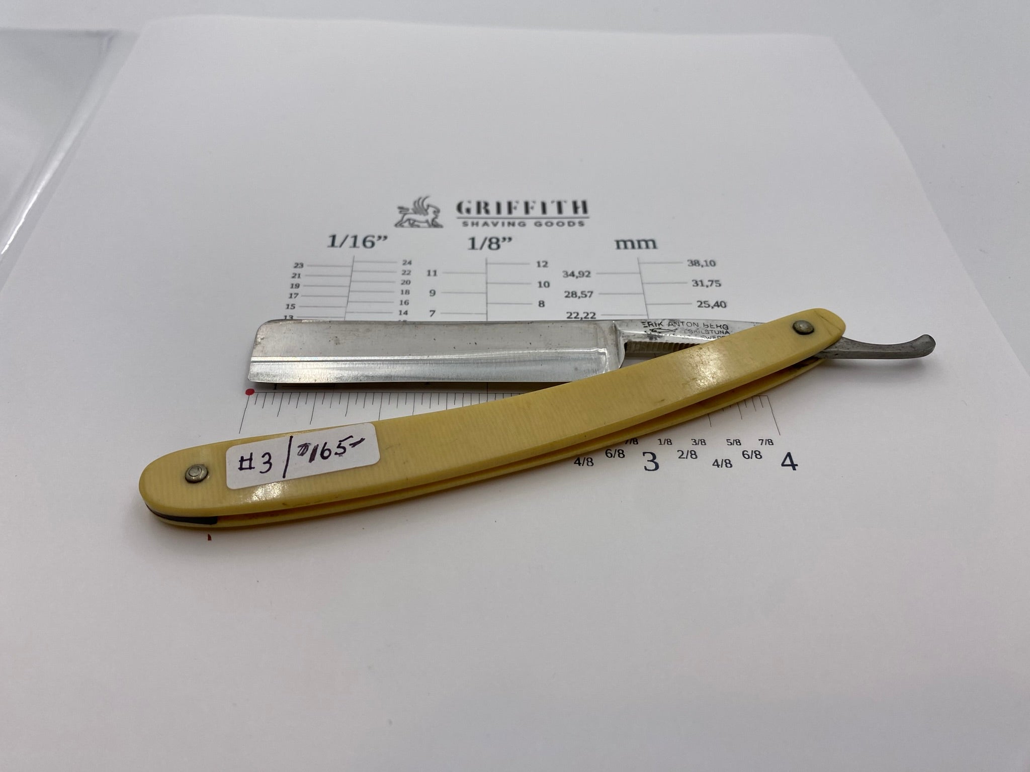 Vintage Erik Anton Berg Razor for Restoration