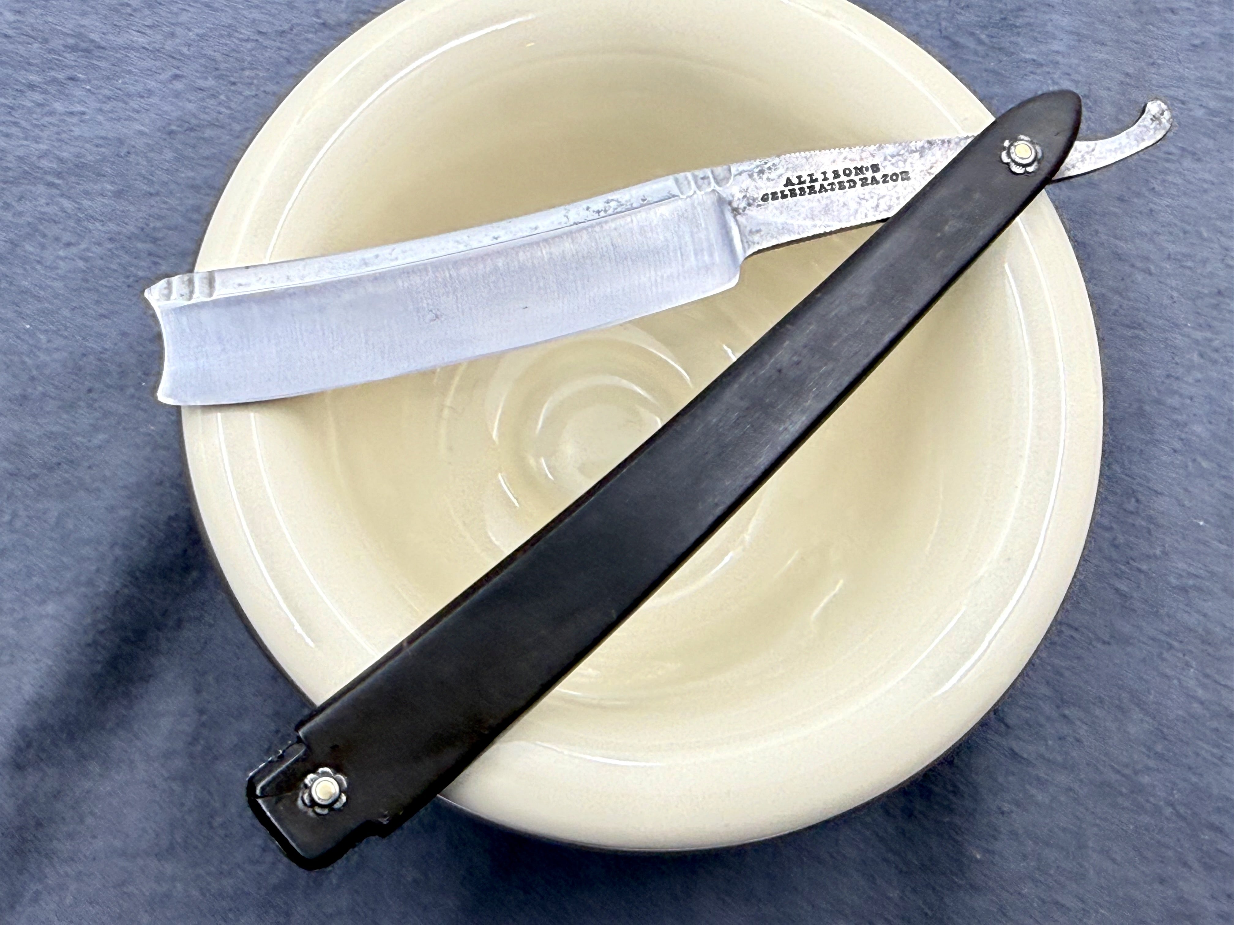 Allison's Celebrated Razor - Restored 11/16 Near Wedge Early 1800s Sheffield Straight Razor - Shave Ready