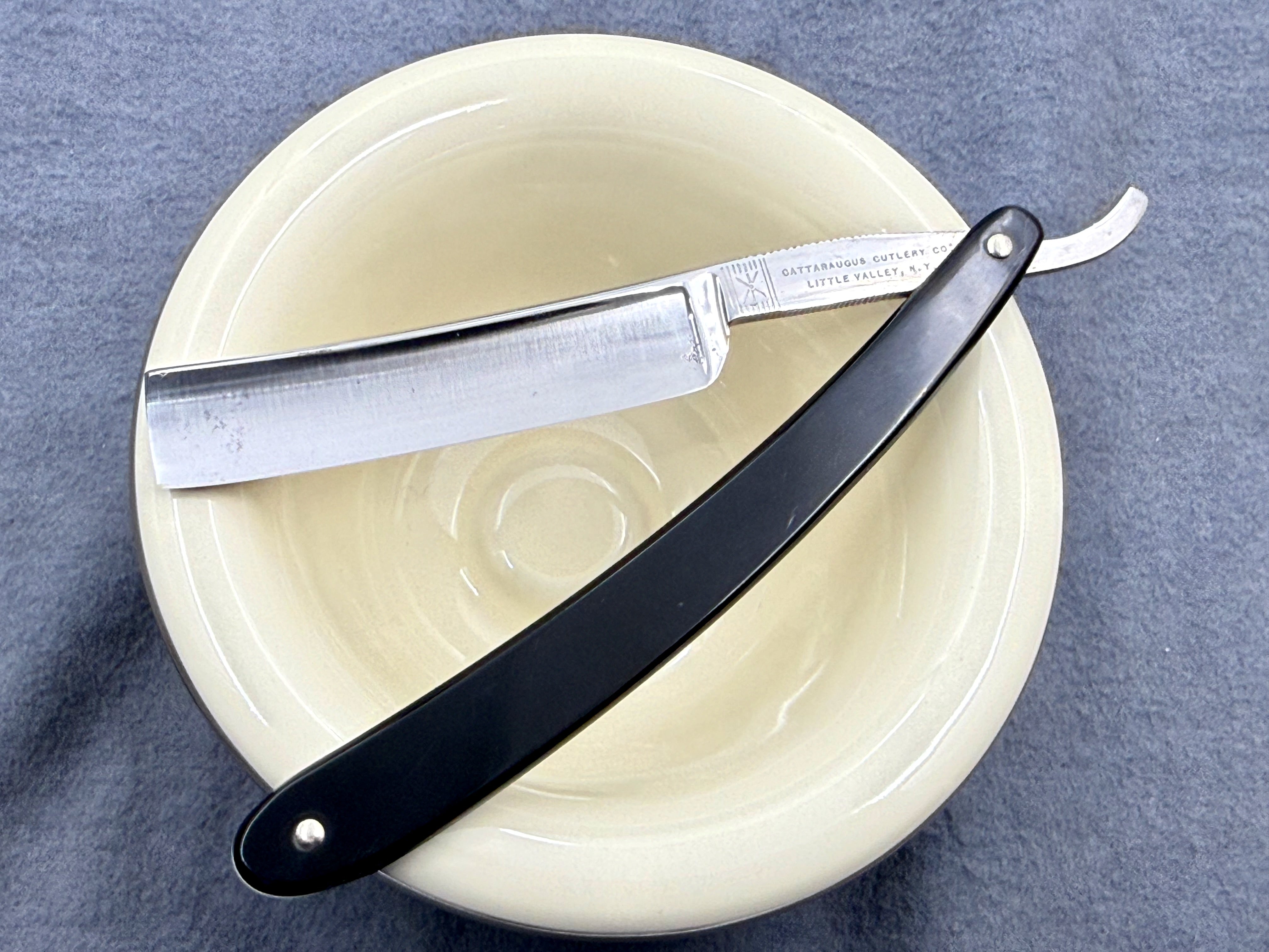 Cattaraugus Cutlery 155 Restored 5/8 - Vintage NY American Straight Razor - Shave Ready