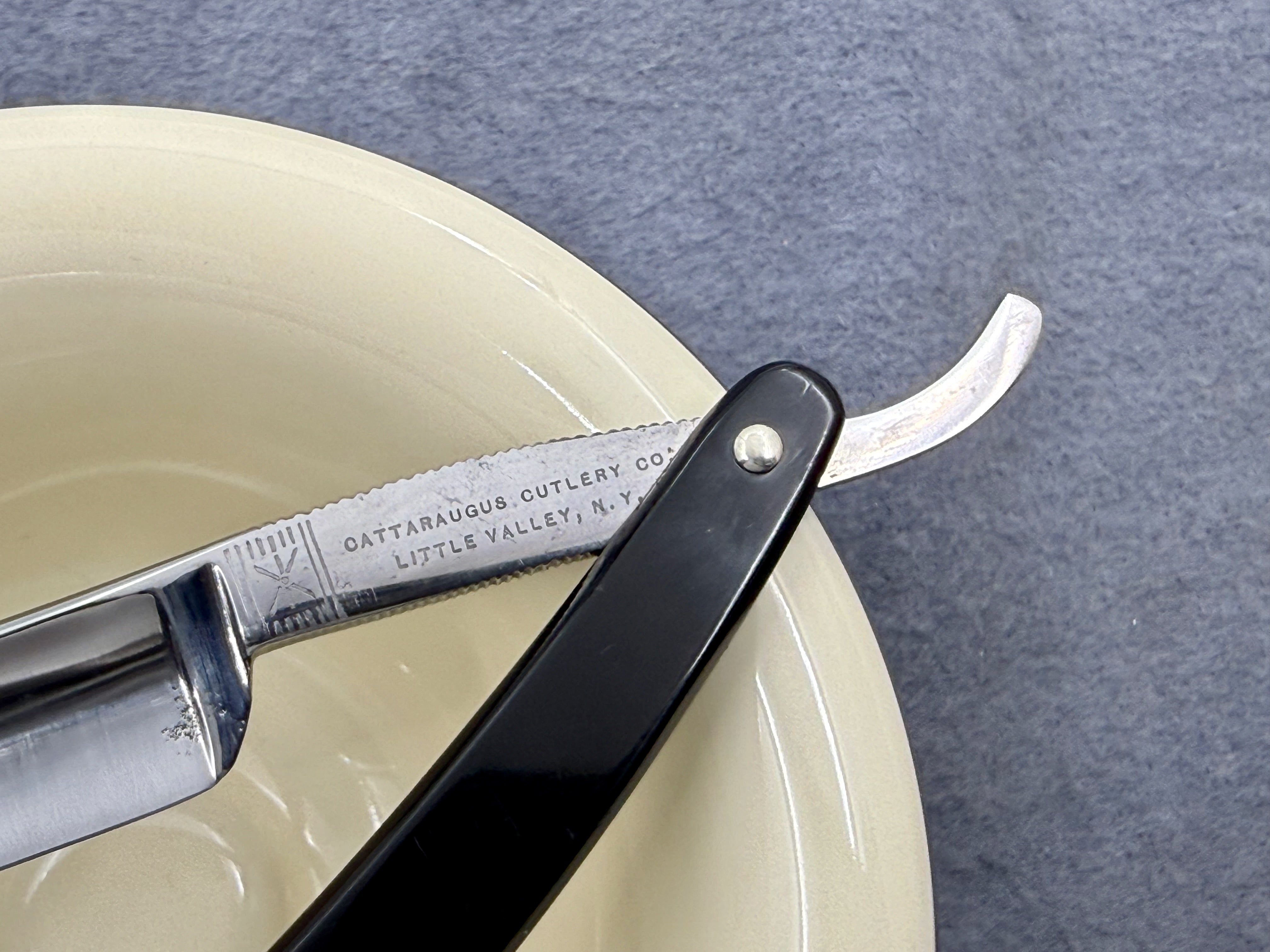 Cattaraugus Cutlery 155 Restored 5/8 - Vintage NY American Straight Razor - Shave Ready
