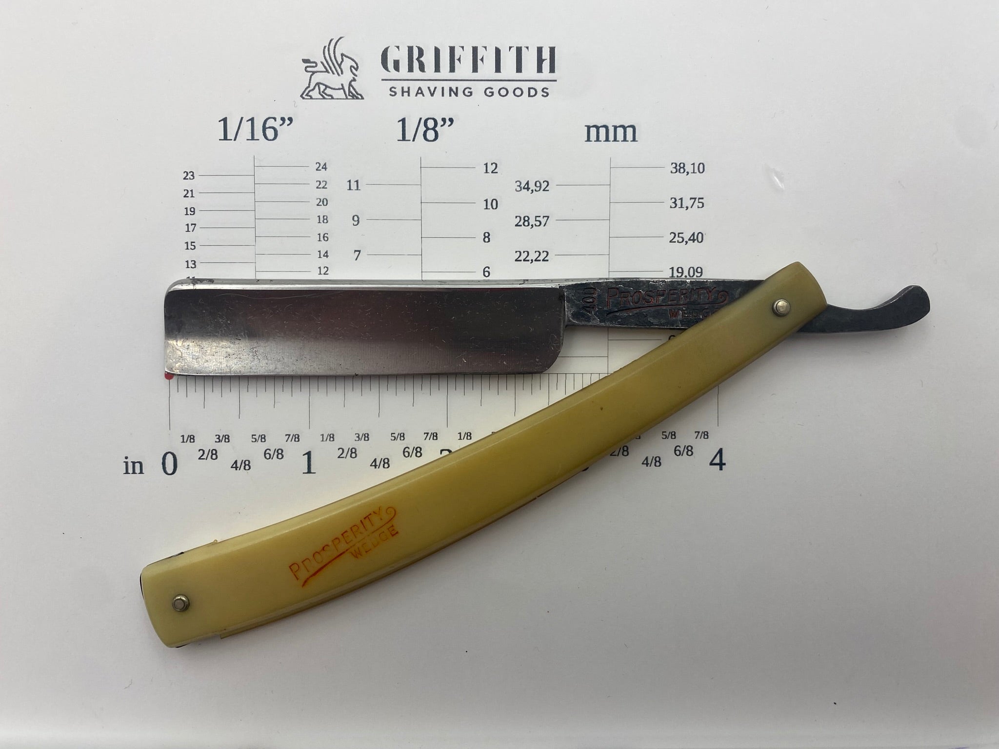 Vintage Prosperity Wedge German Razor for Restoration