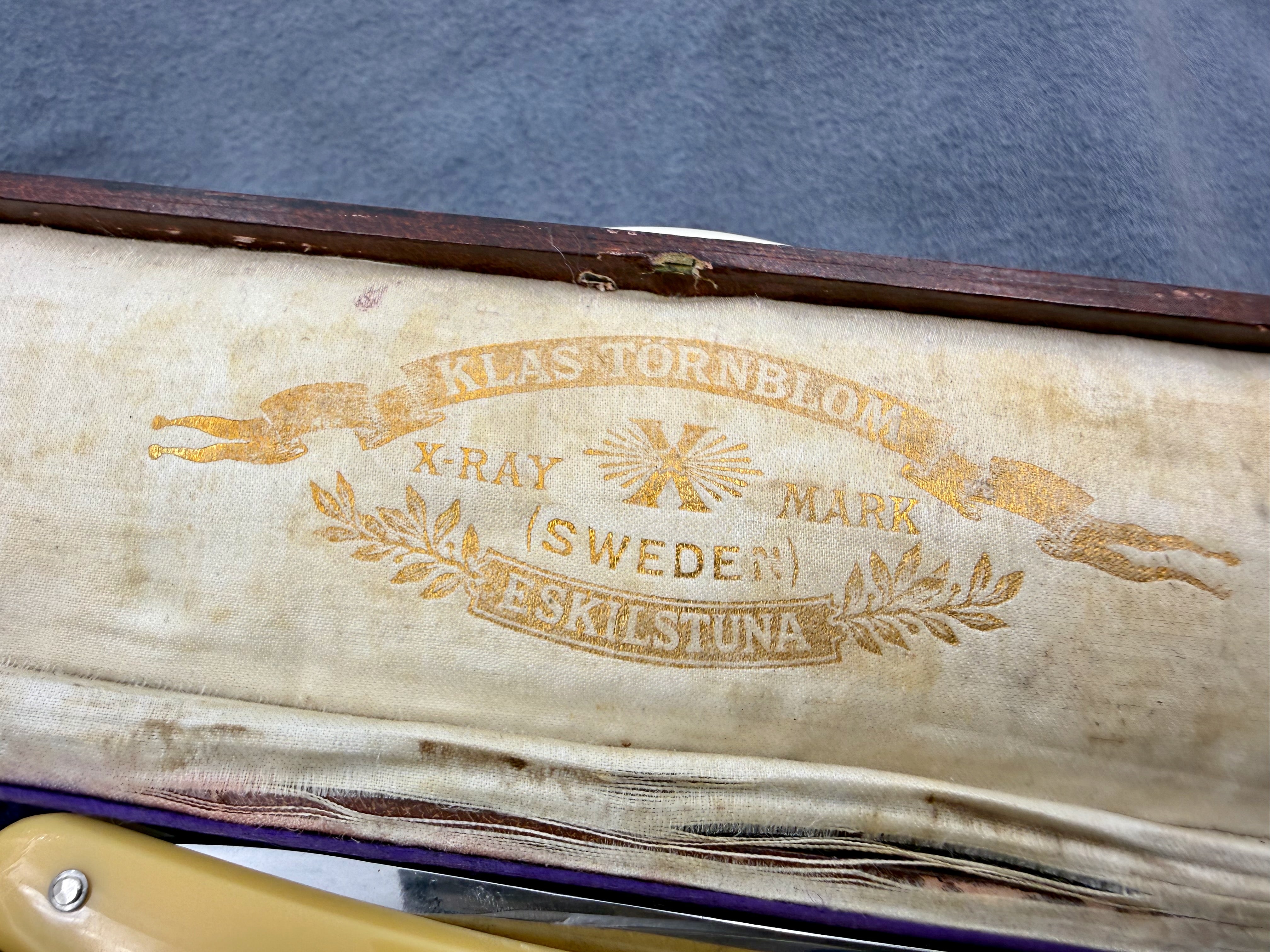 Klas Tornblom 9/16 Extra Hollow Cased Pair - Excellent Eskilstuna Sweden Straight Razors - Shave Ready