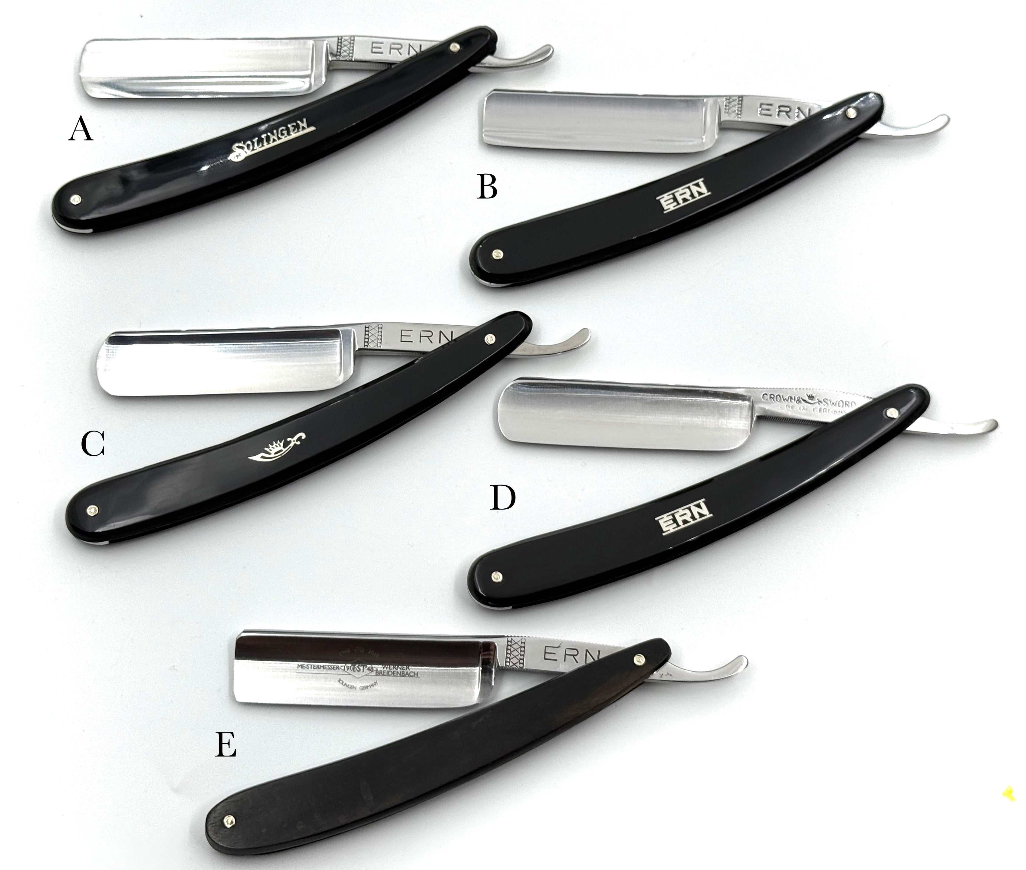 Carl Friedrich ERN - New Full Hollow 6/8 Solingen Straight Razors - CHOOSE YOUR RAZOR