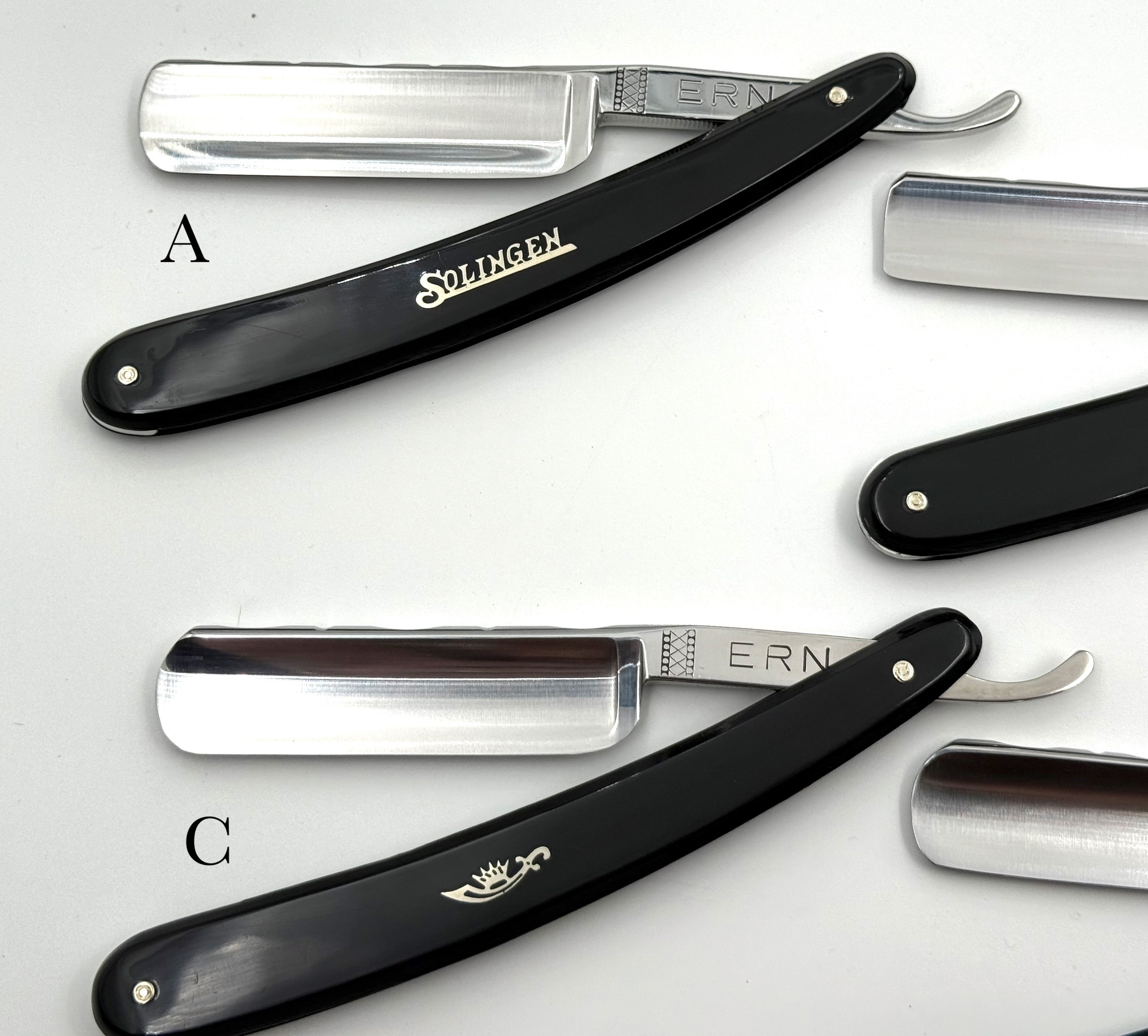 Carl Friedrich ERN - New Full Hollow 6/8 Solingen Straight Razors - CHOOSE YOUR RAZOR