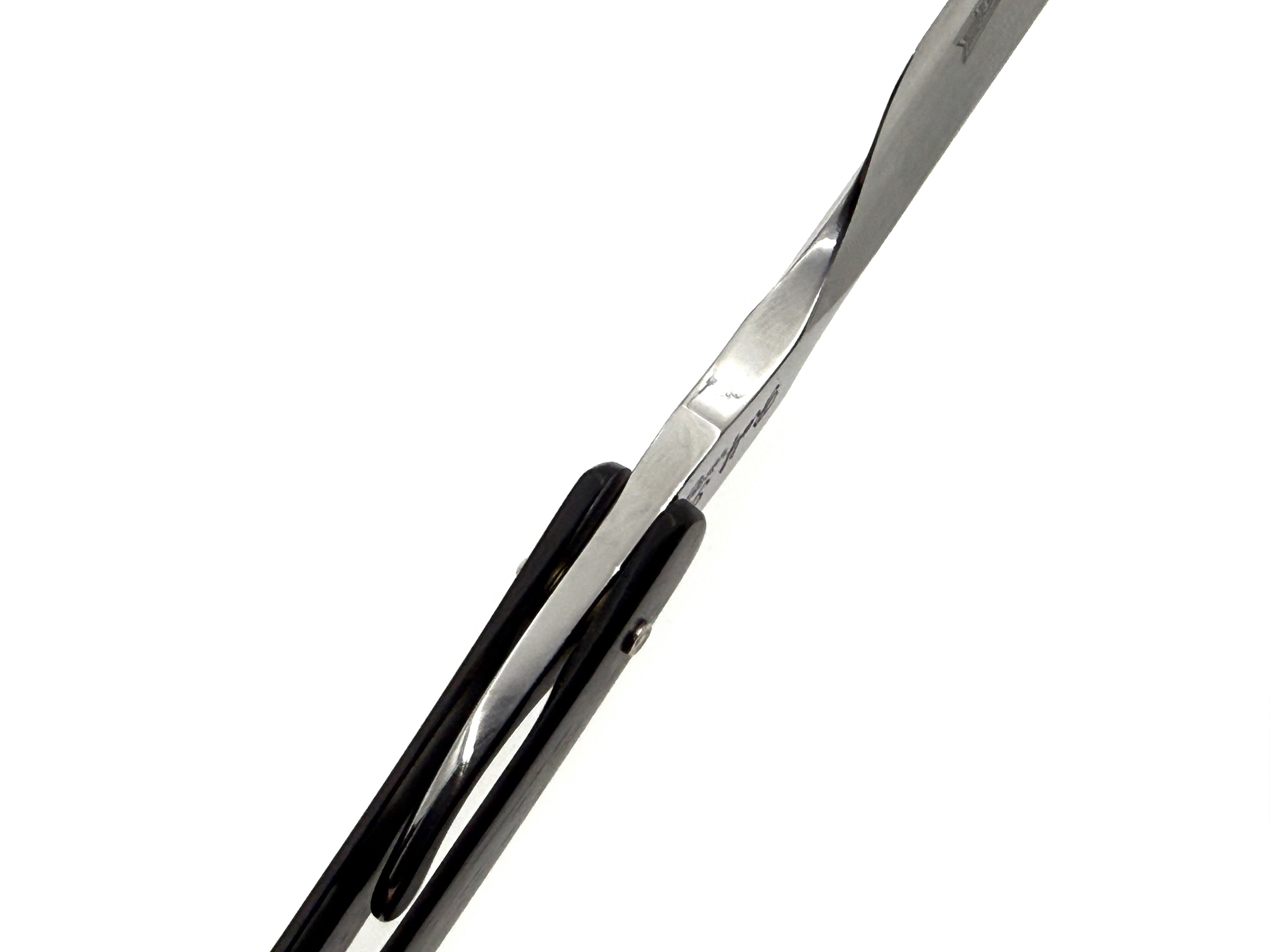 Ralf Aust 6/8 Blade with French Tip & Ebony Scales Full Hollow Solingen Straight Razor