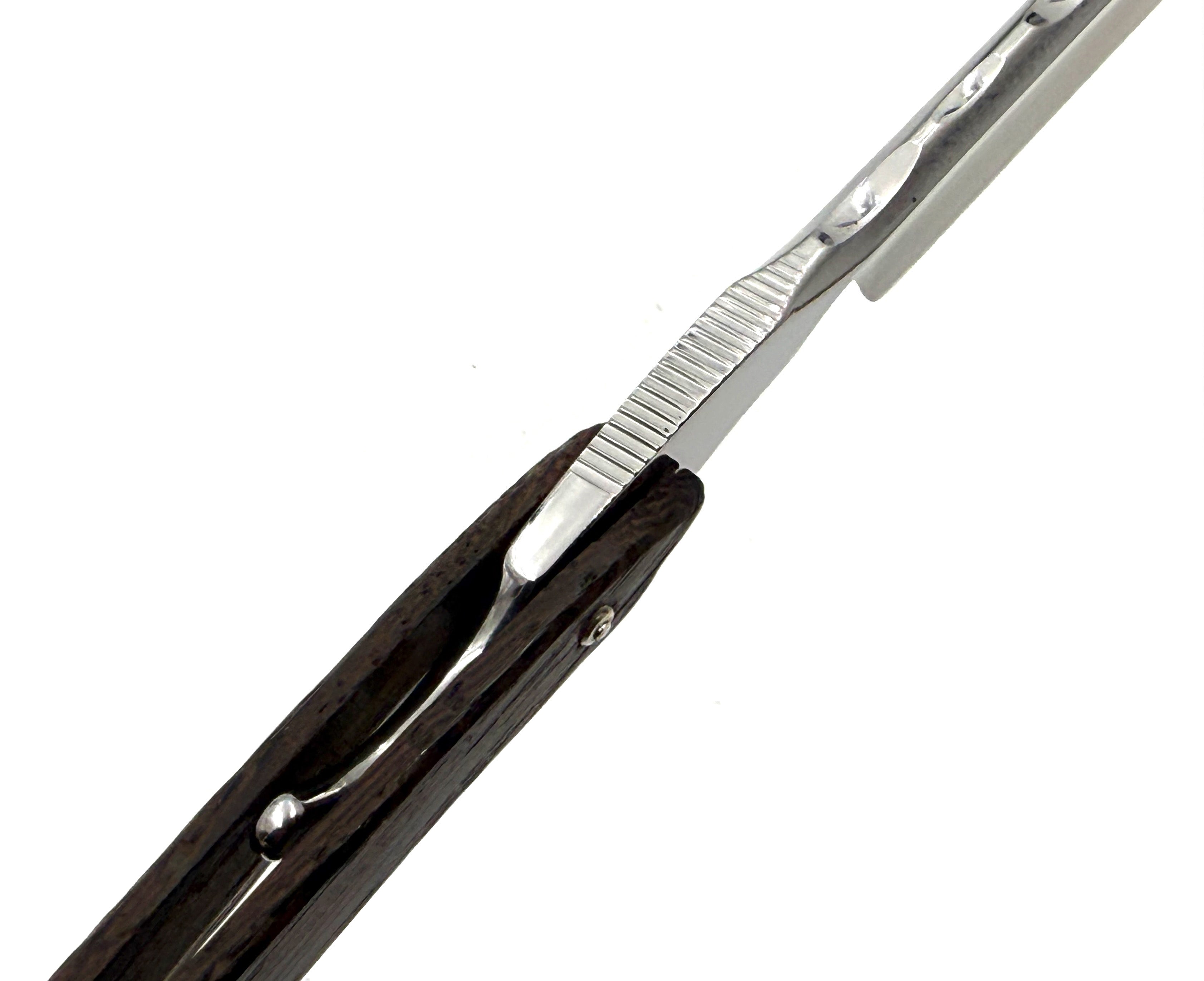 Ralf Aust 6/8 Blade with American Tip & Wenge Scales Full Hollow Solingen Straight Razor