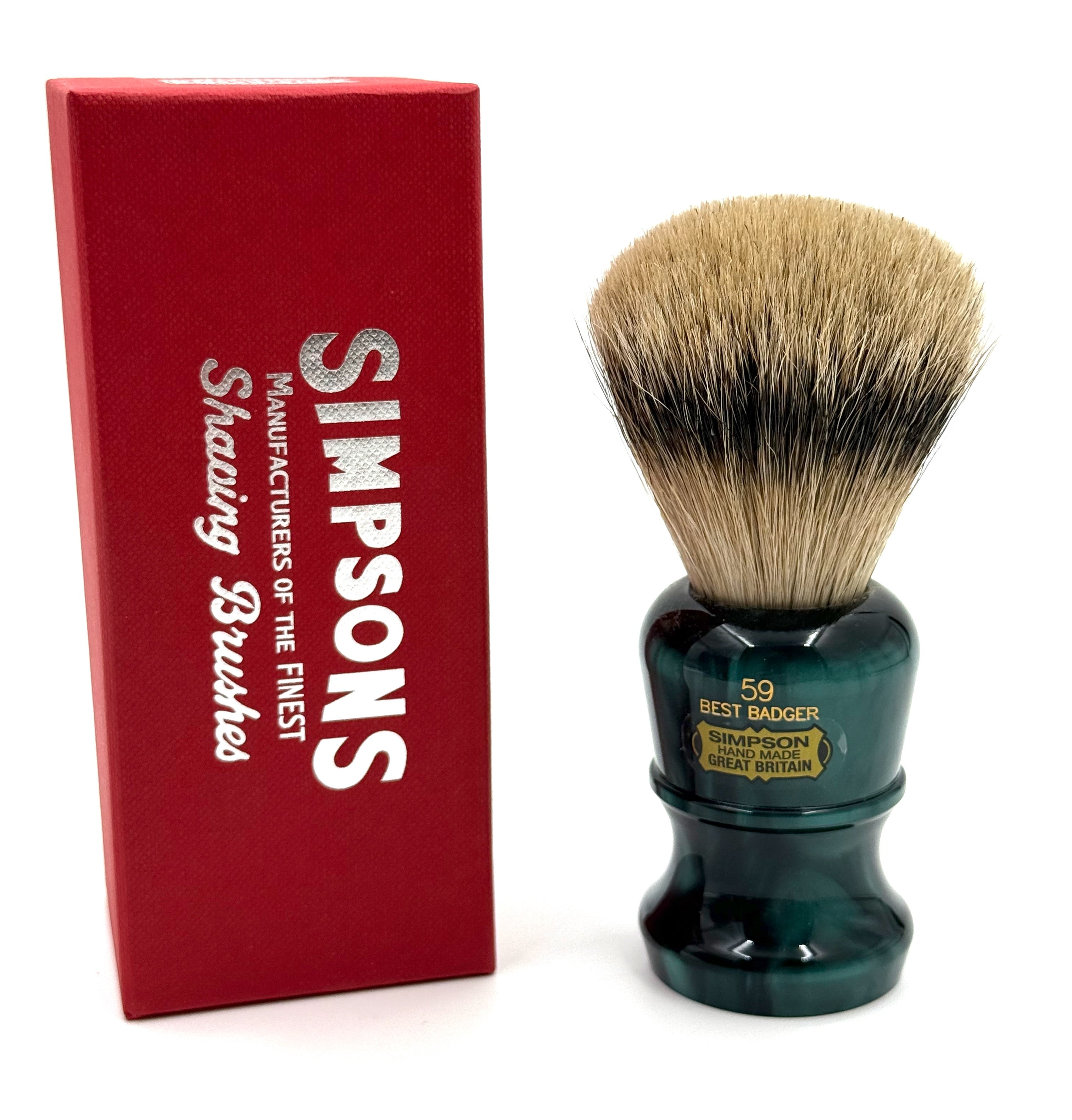 Limited Edition Simpsons 59 Best Badger Shaving Brush - Emerald