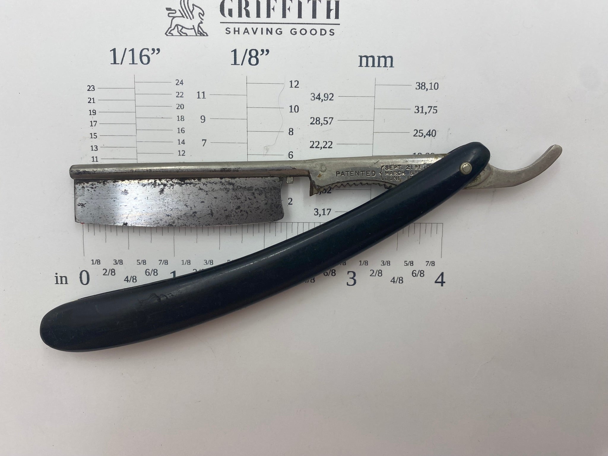 Vintage Patented Safety Razor Missing Guard for Restoration