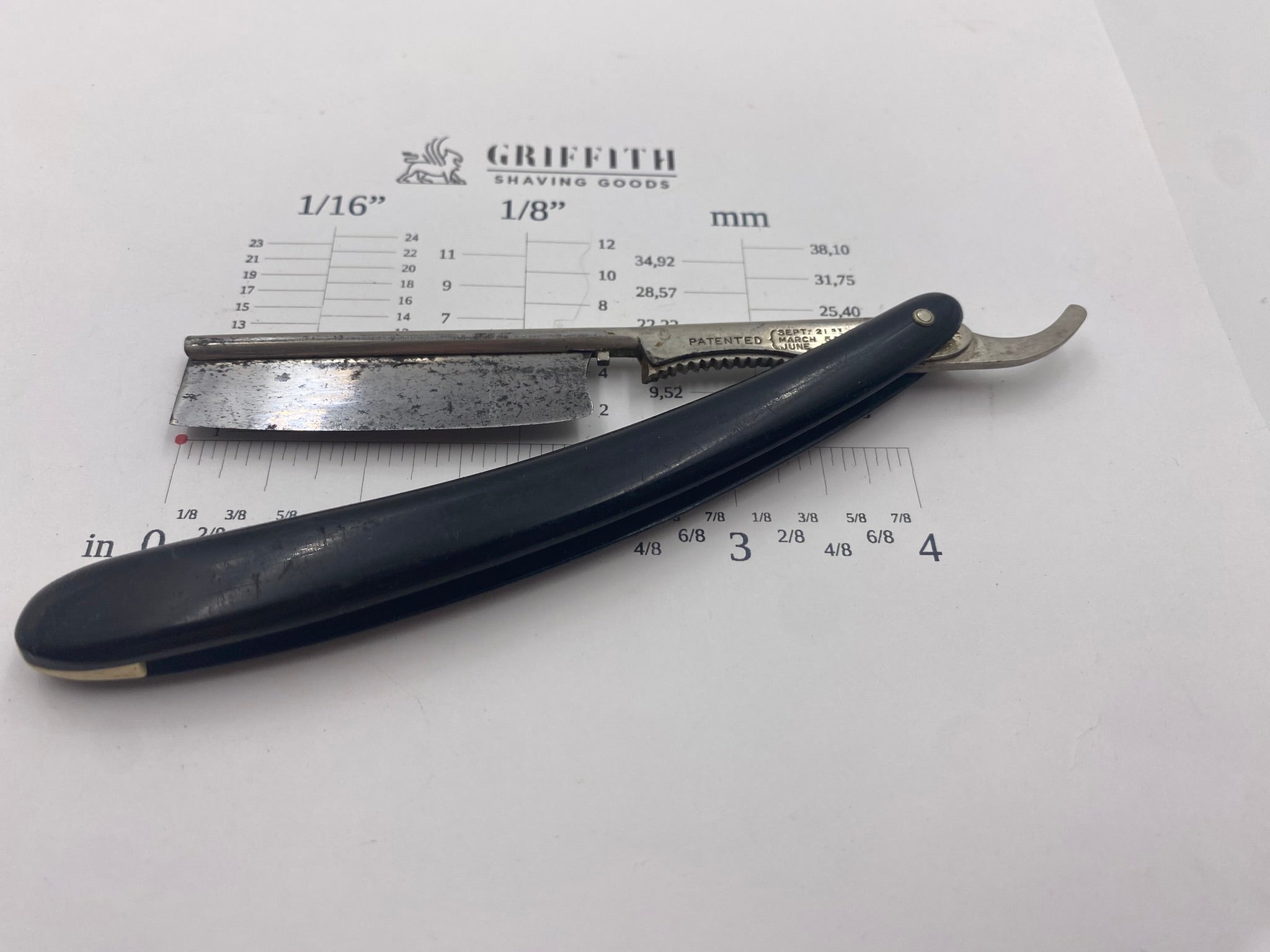 Vintage Patented Safety Razor Missing Guard for Restoration