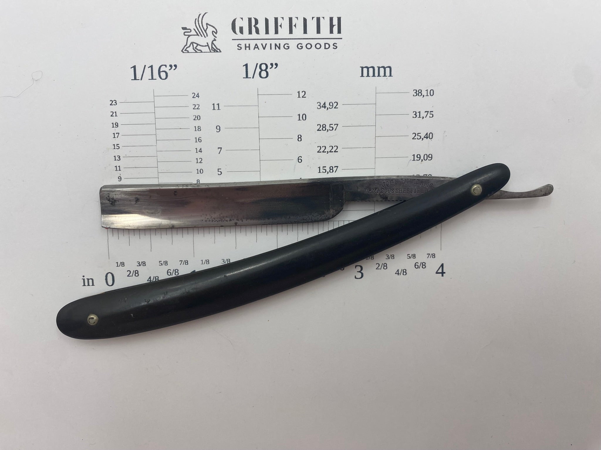 Vintage John Williams Damascus Sheffield Razor for Restoration