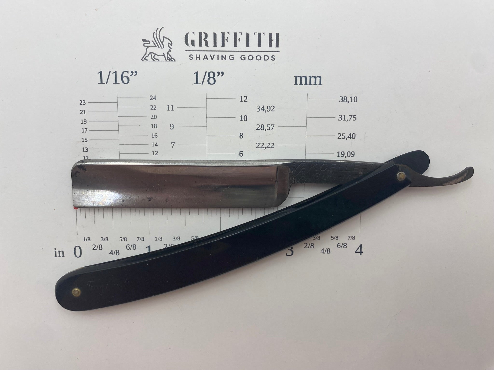 Vintage Koeller Gun Metal German Razor for Restoration