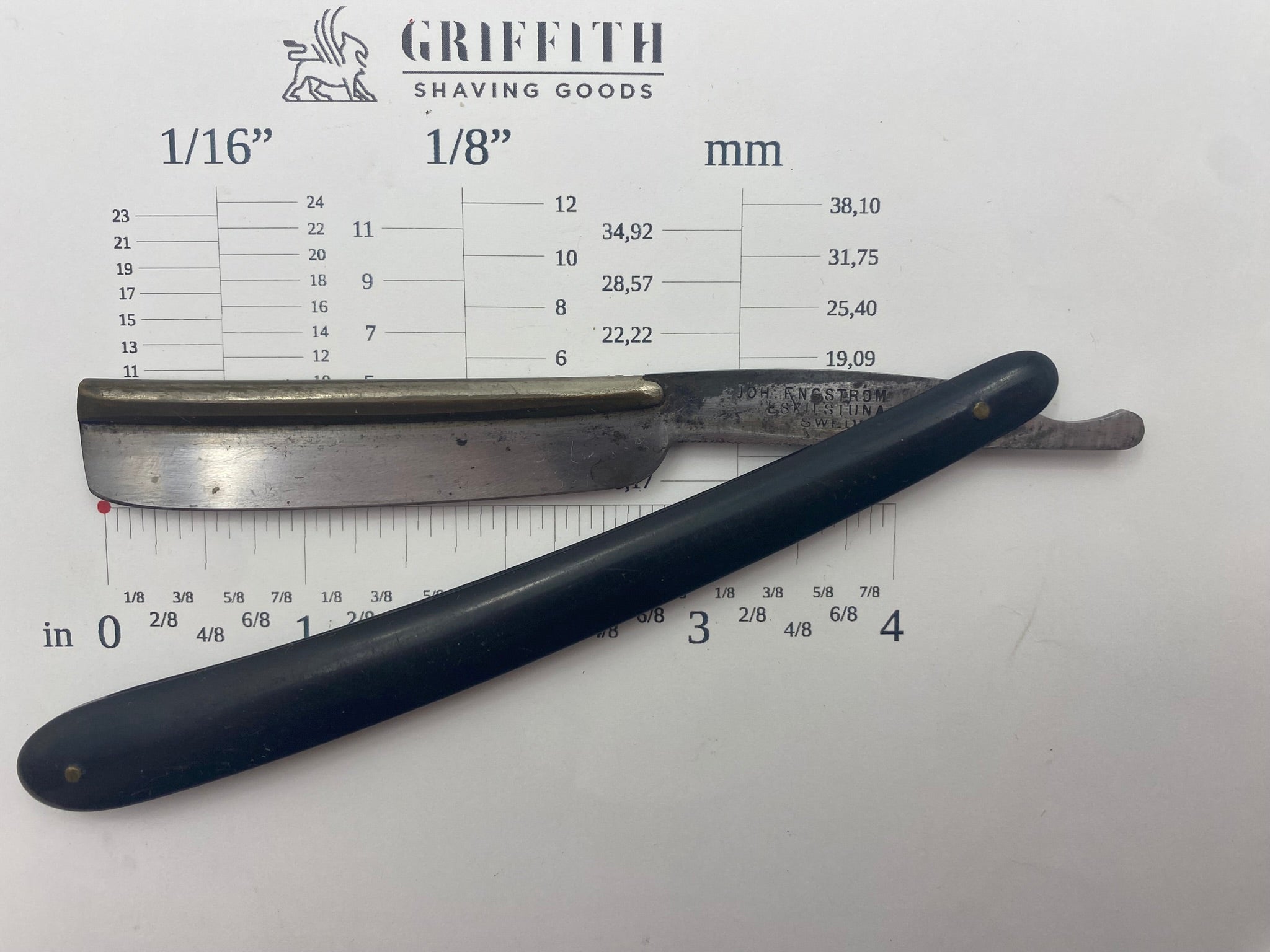 Vintage Joh. Engstrom Frameback Swedish Razor for Restoration