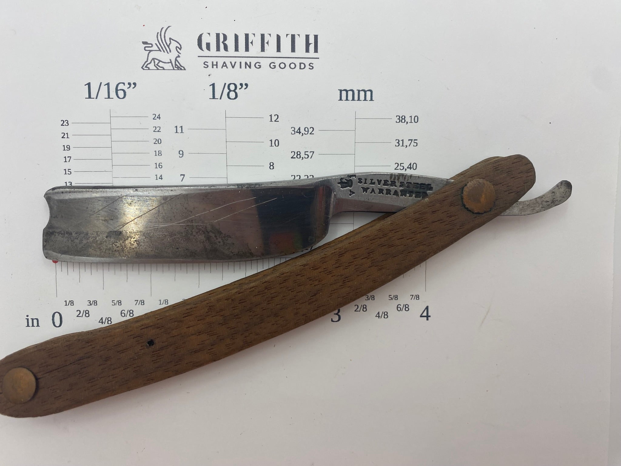 Vintage Silver Steel Warranted Sheffield Razor for Restoration