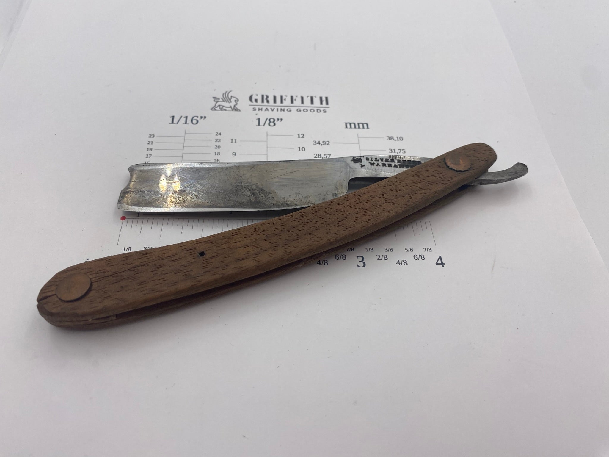 Vintage Silver Steel Warranted Sheffield Razor for Restoration